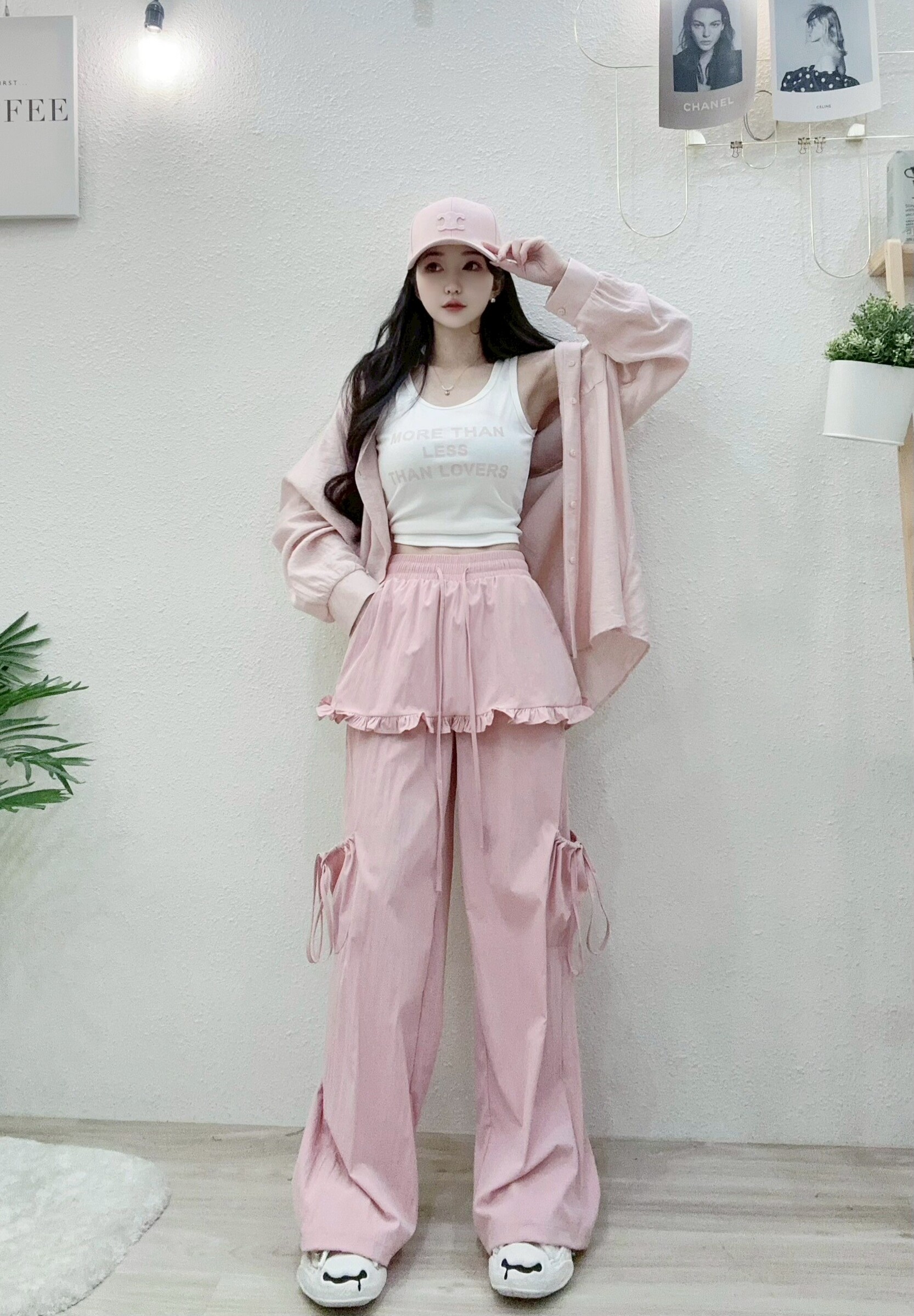 8859酷甜重工雙層滾邊短裙工褲 (4)