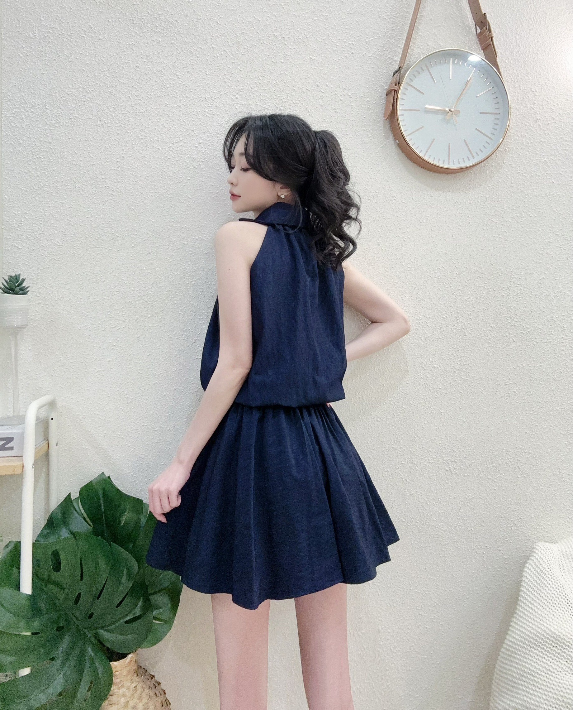 613韓系翻領背心皮帶褲裙三件套 (4)