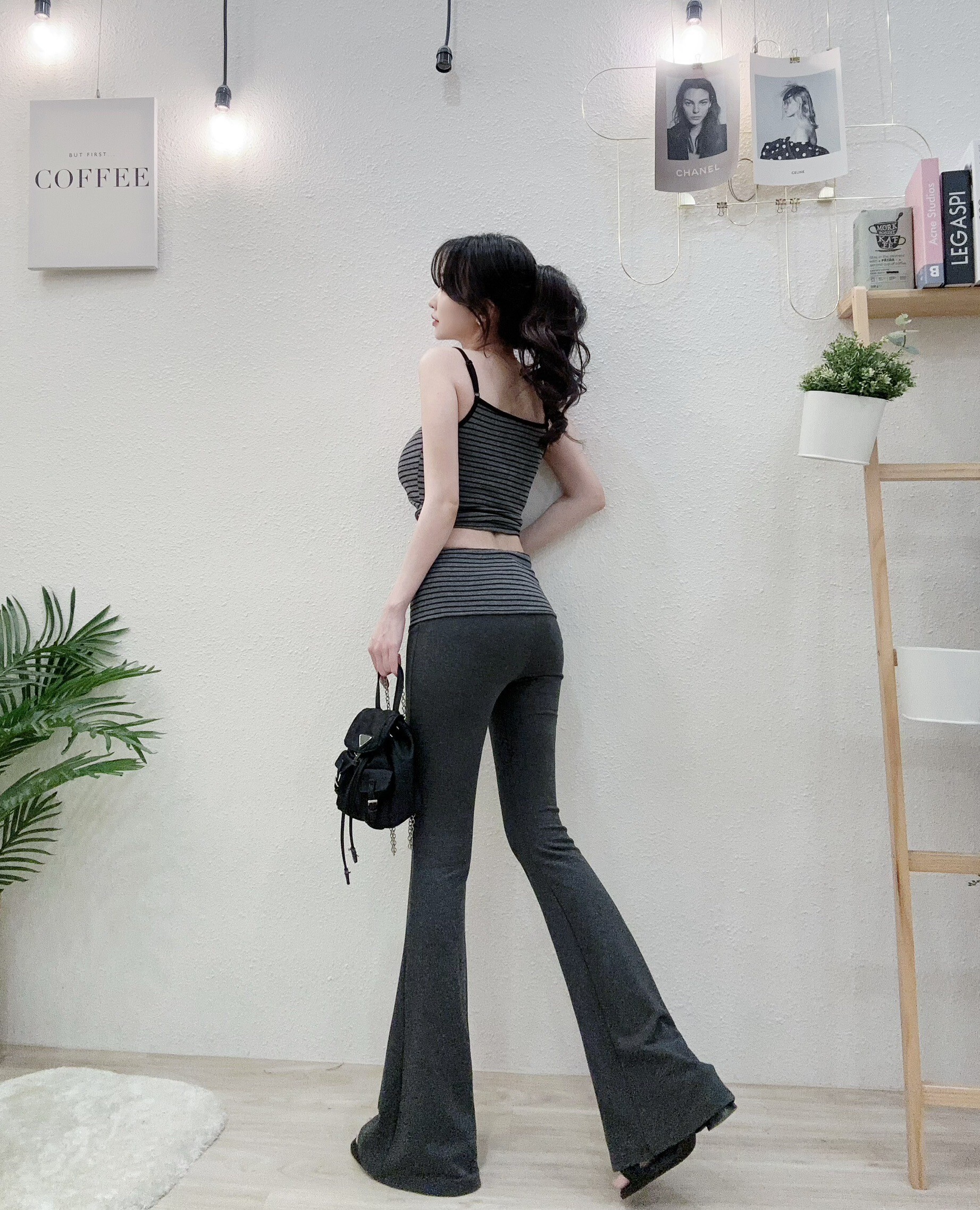 66158高顏值綁帶背心反折喇褲套裝 (5)