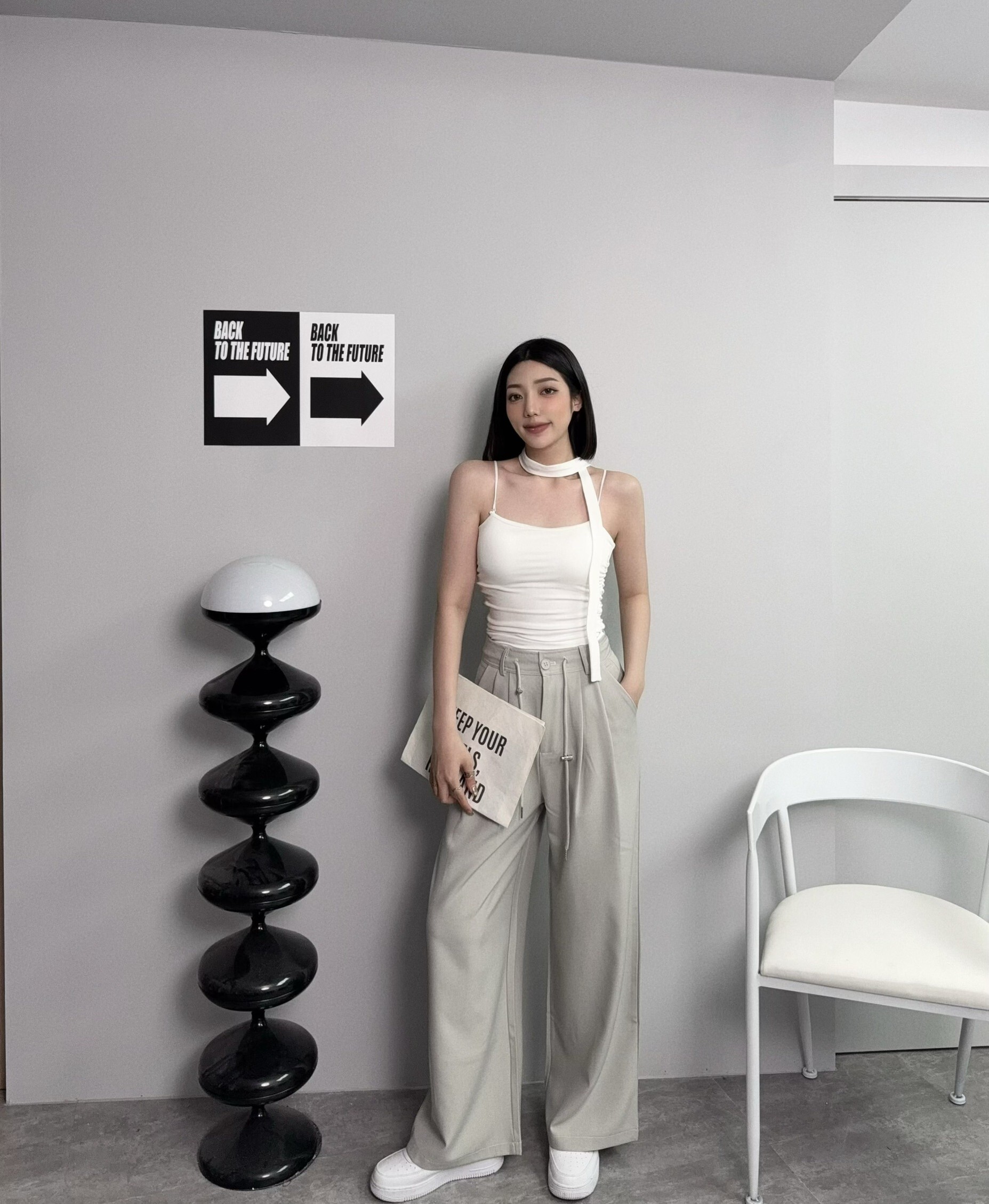 8298『選品』休閒抽繩寬鬆西裝褲