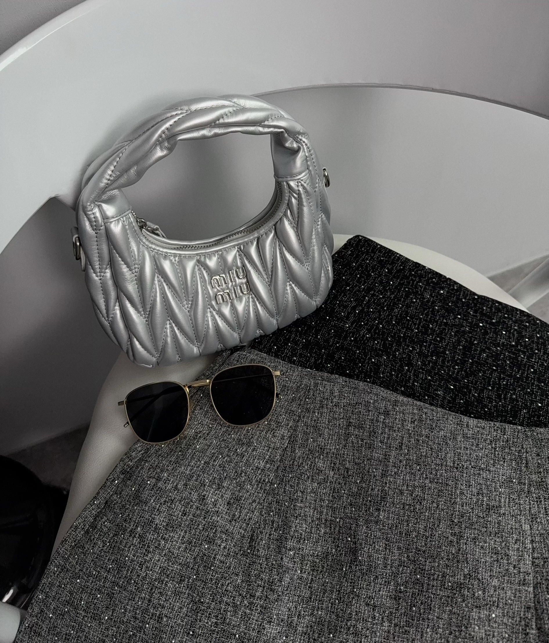 4574『選品』高級小香風燙鑽短裙 (4)