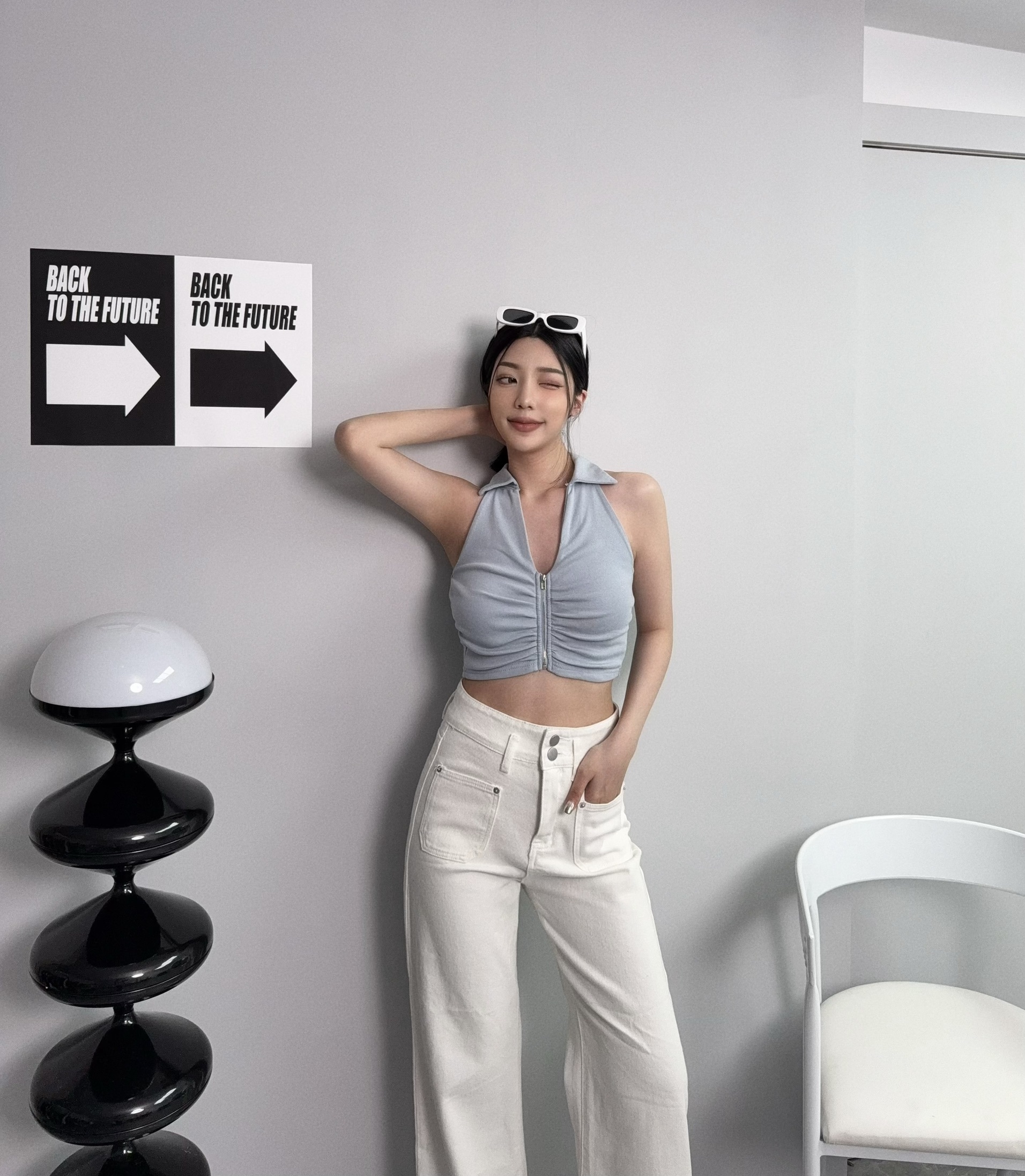 0109『訂製款』歐美辣妹翻領拉鍊上衣 (4)