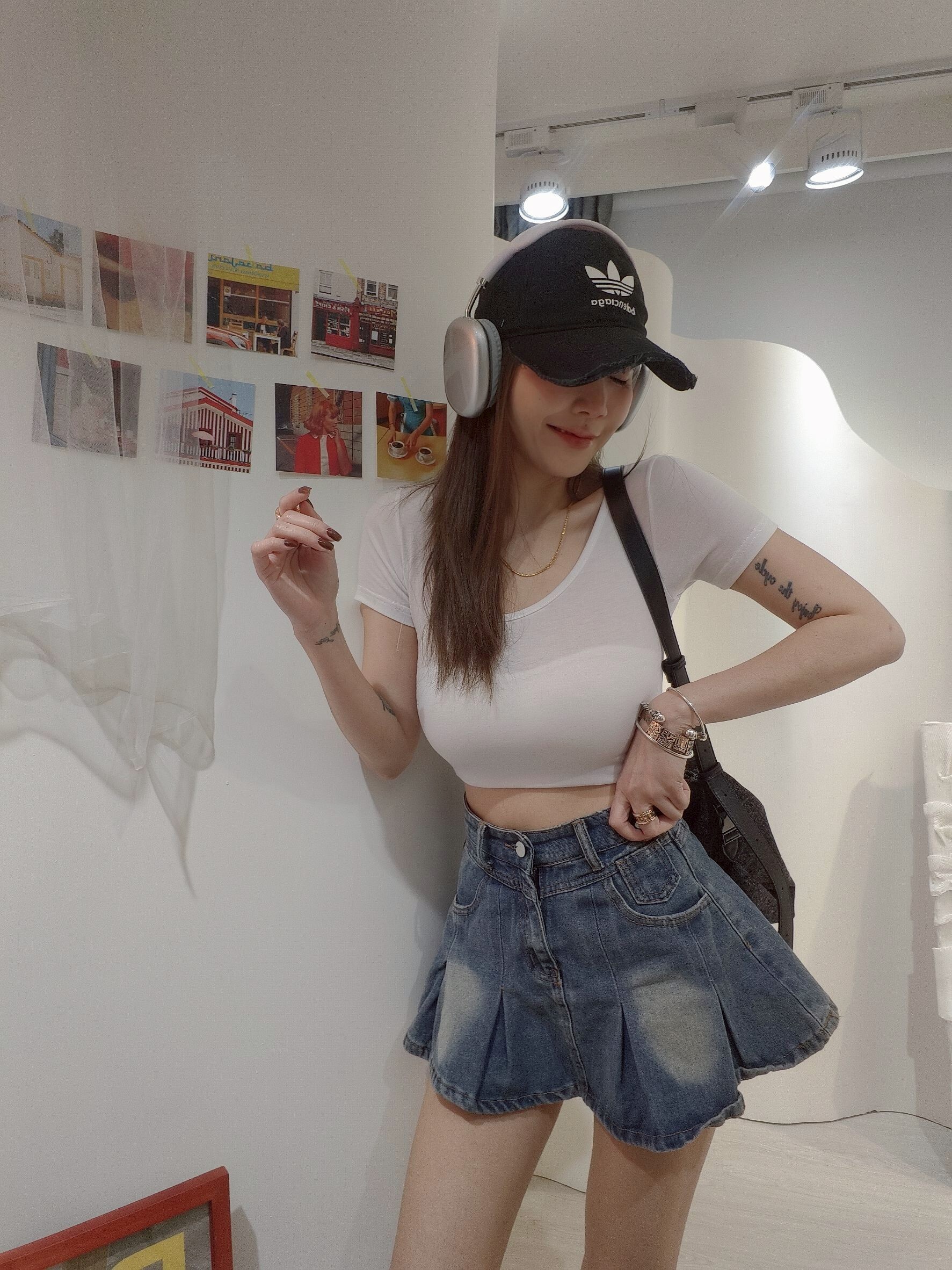 ｜20250401｜🔍牛仔系列#2202小甜心傘狀迷你裙