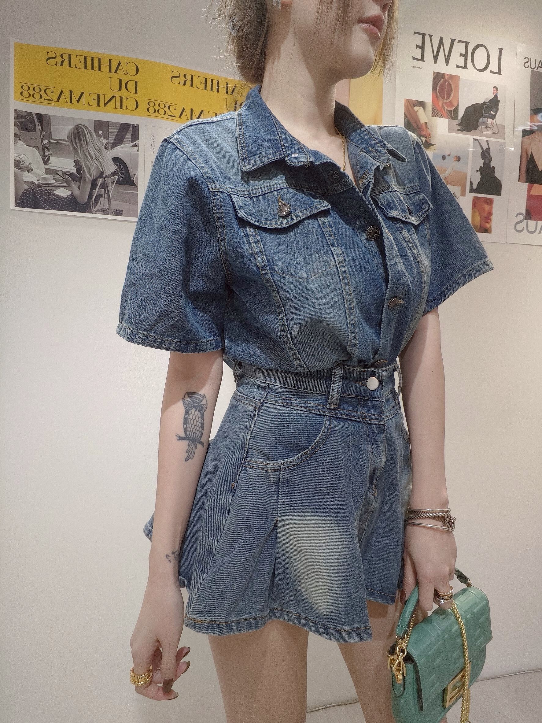 ｜20250401｜🔍牛仔系列#2202小甜心傘狀迷你裙 (5)