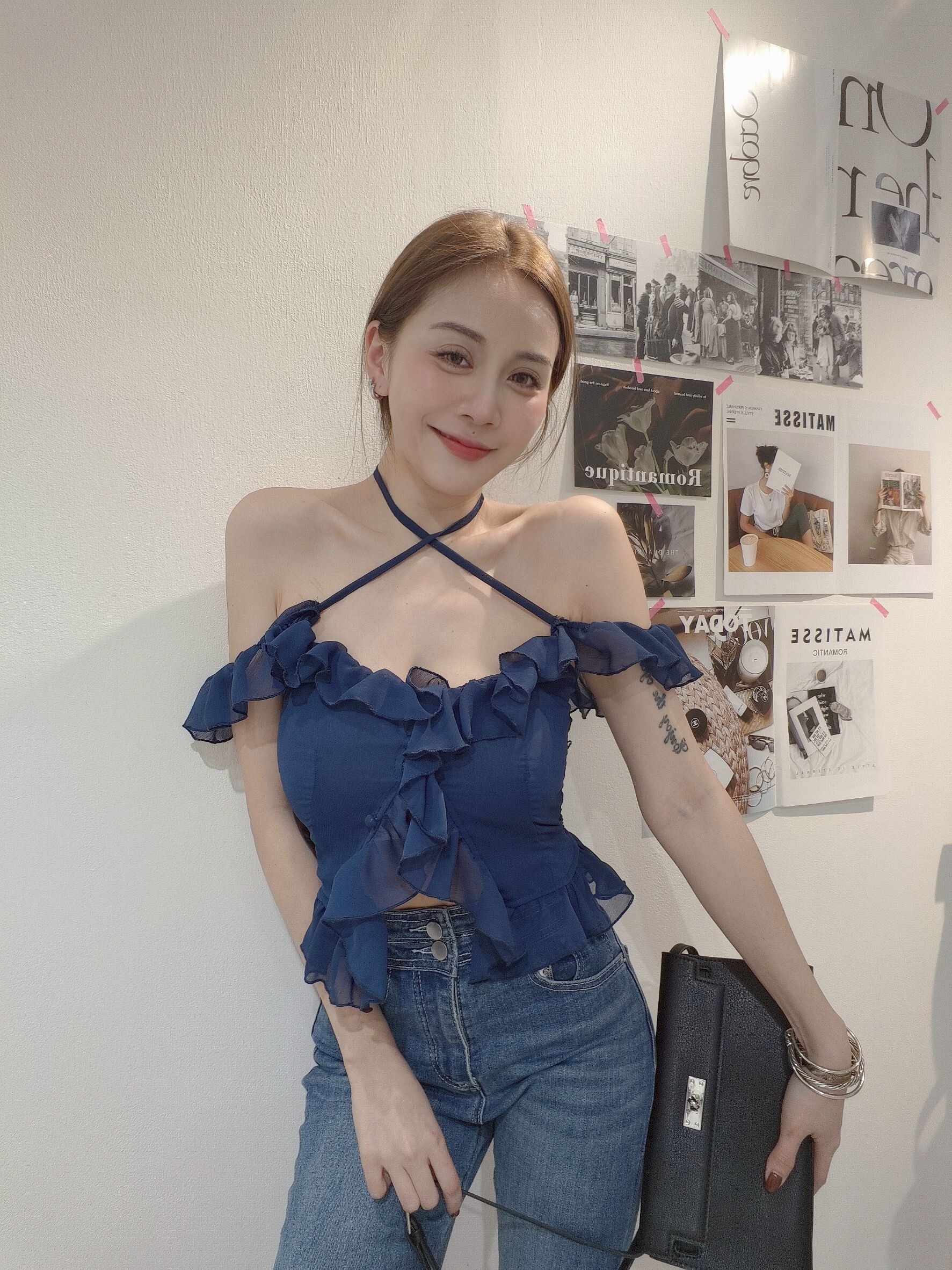 ｜20250402｜🔍上衣系列#9007小仙女綁帶上衣