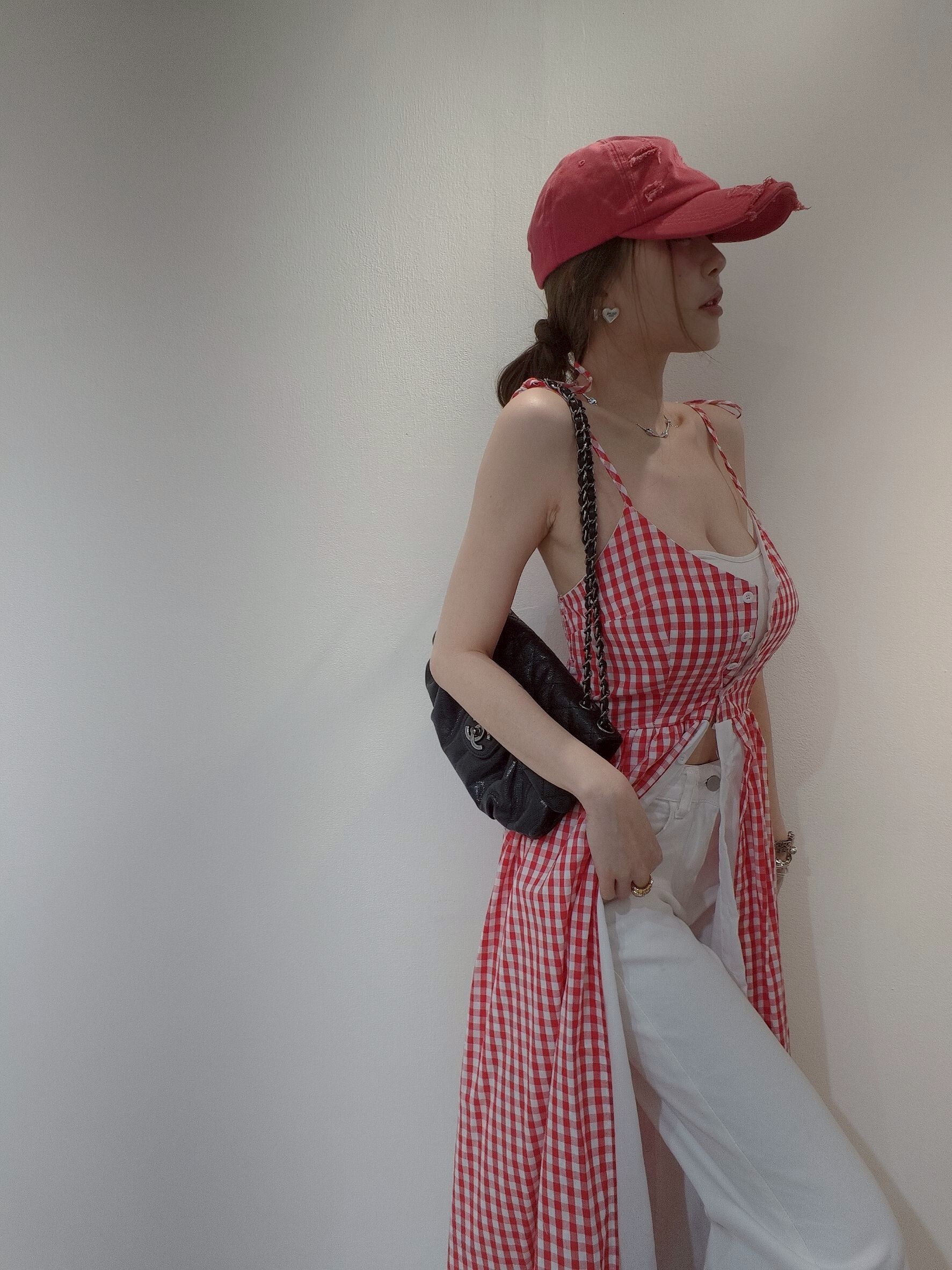 ｜20250406｜🔍長洋系列#9012韓姐格紋排扣洋