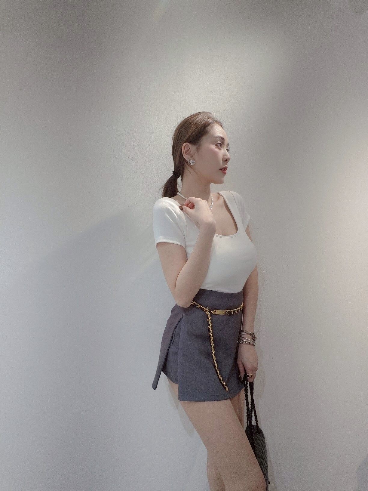 ｜20250406｜🔍短裙系列#73213包臀西料短裙 (2)