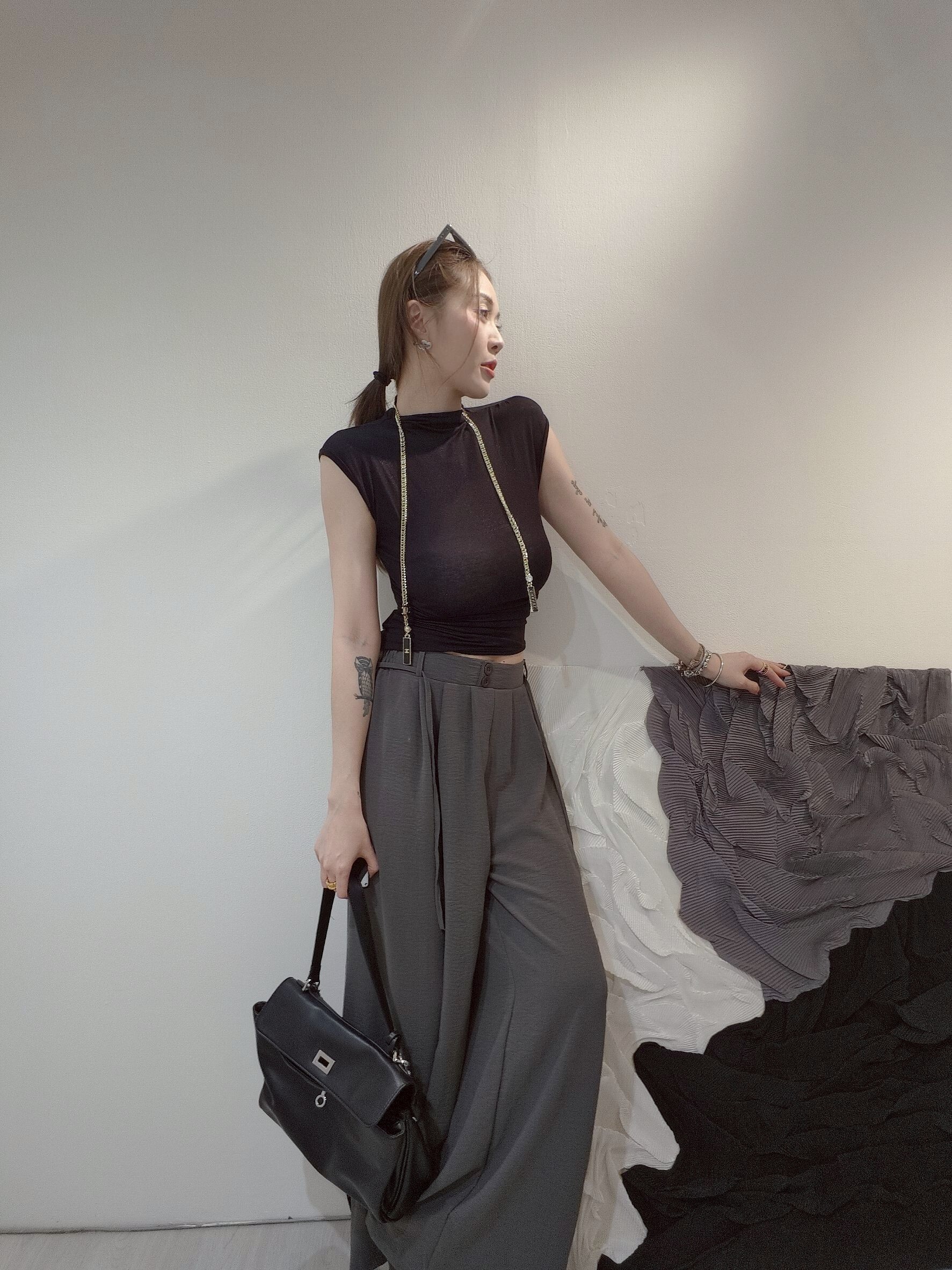 ｜20250406｜🔍長褲系列#860里肌紋涼感紡料寬褲 (5)