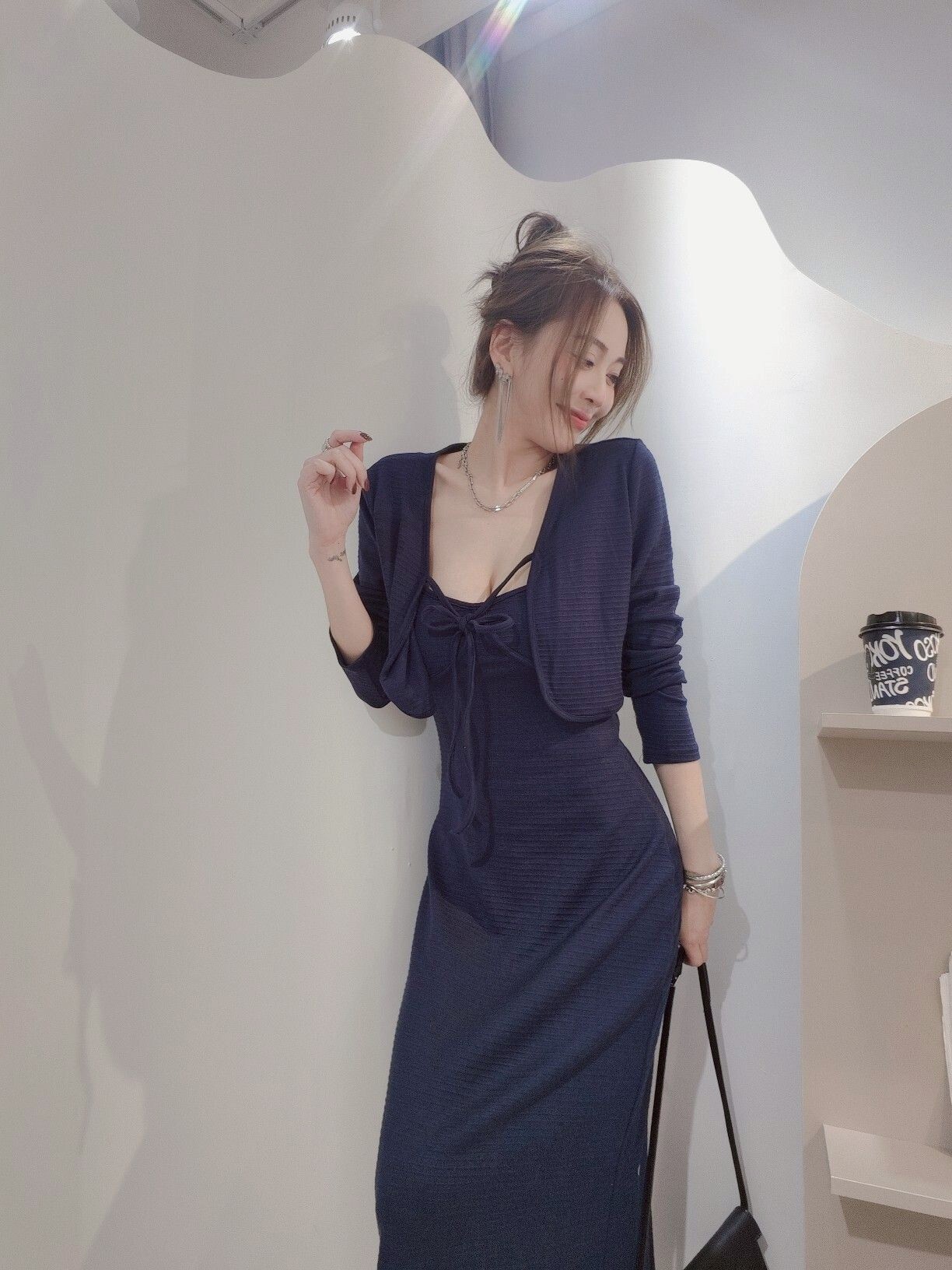 ｜20250409｜🔍獨家原創#6718波波美胸兩件套長洋裝 (6)