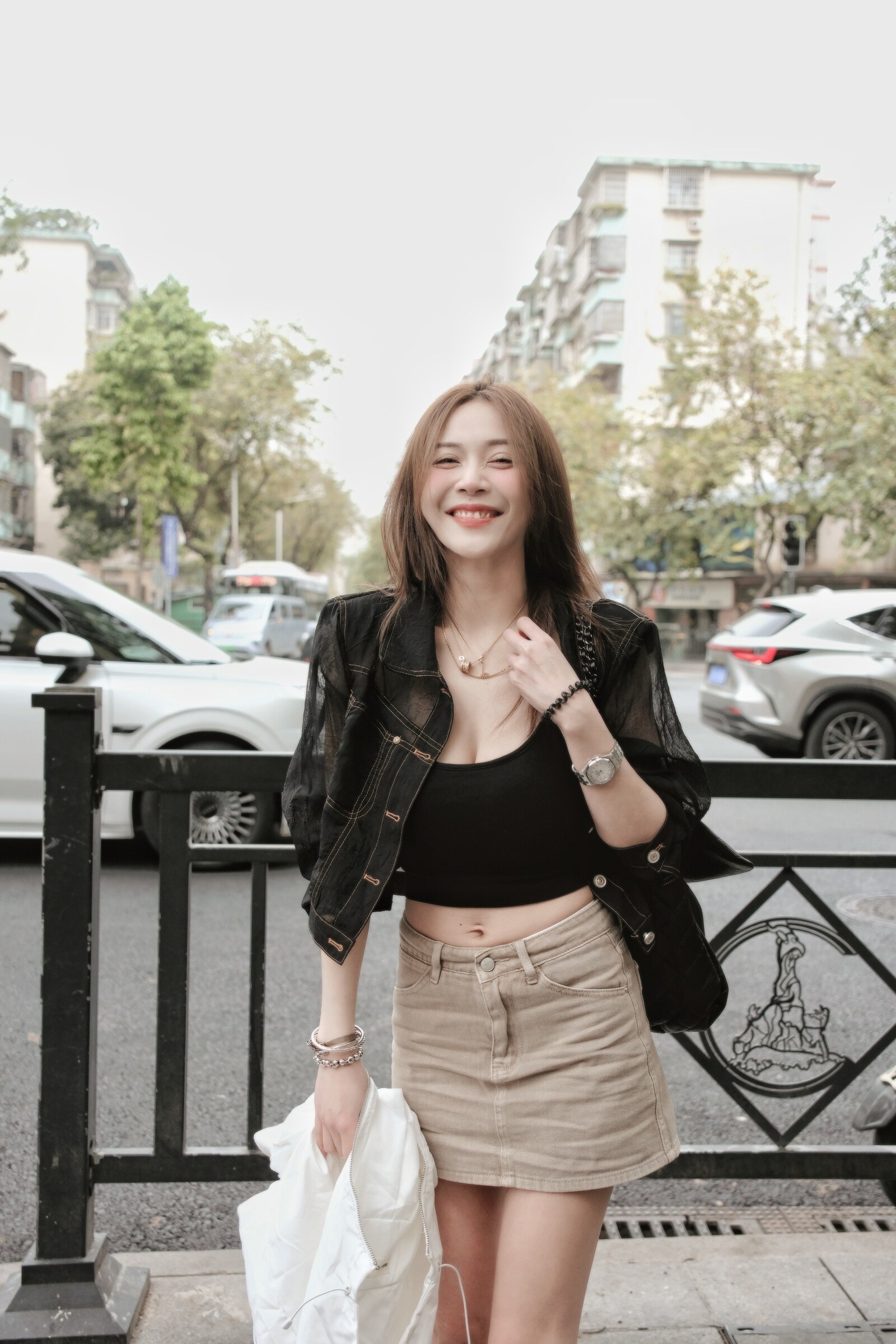 ｜202504015｜🔍短裙系列#8006迷你香香奶茶裙