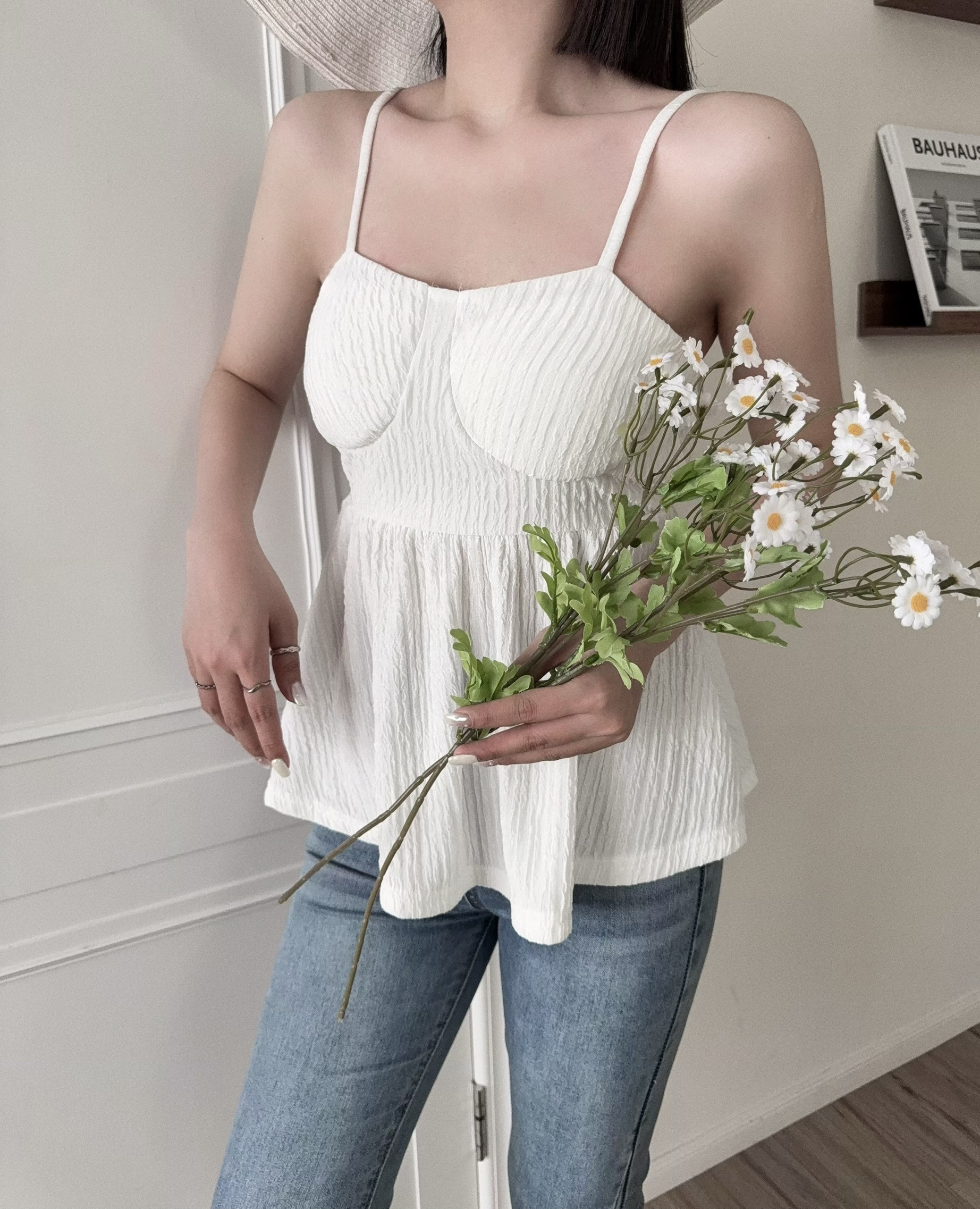 2788『選品』氣質細肩傘擺背心 (2)