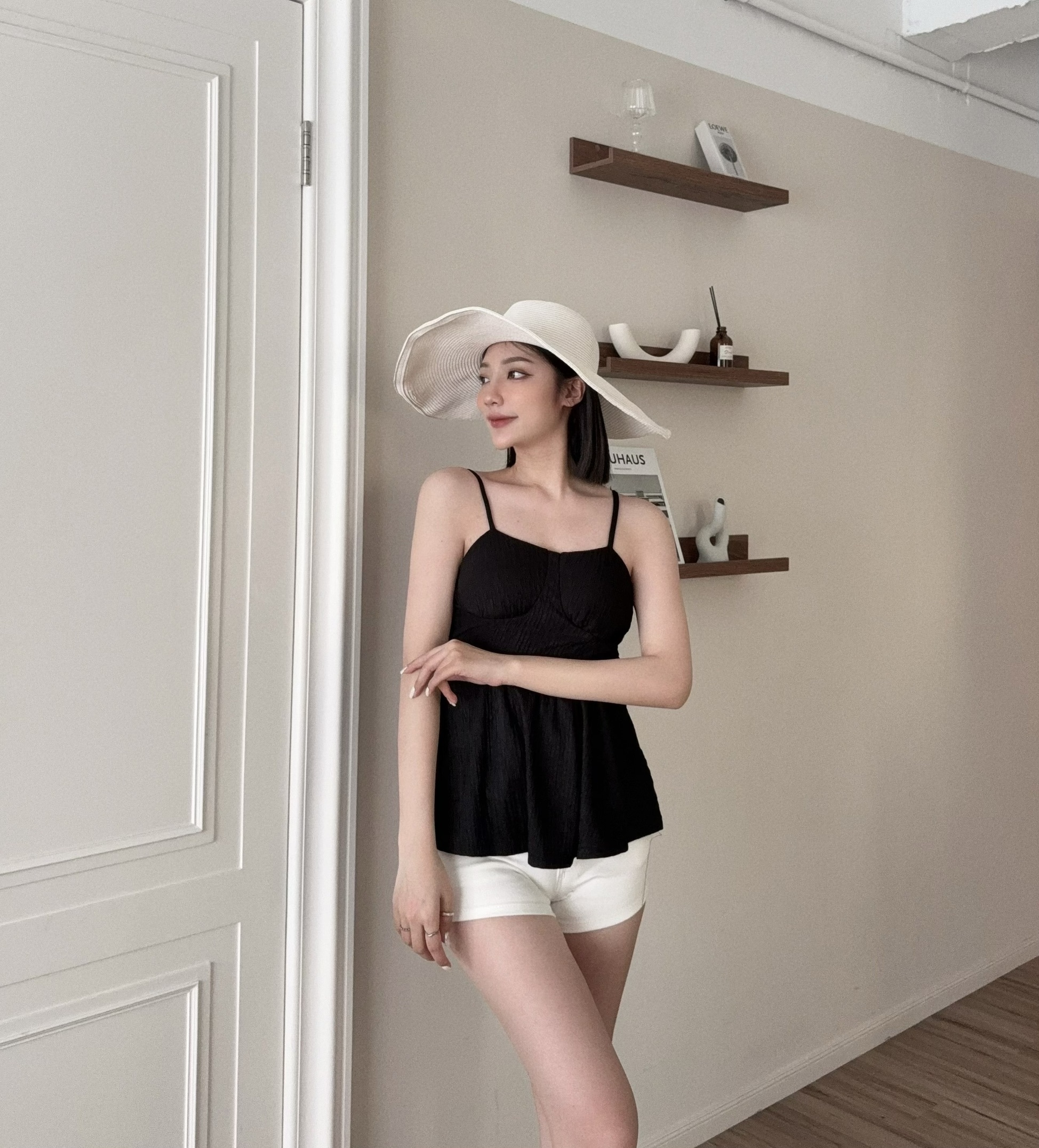 2788『選品』氣質細肩傘擺背心 (3)