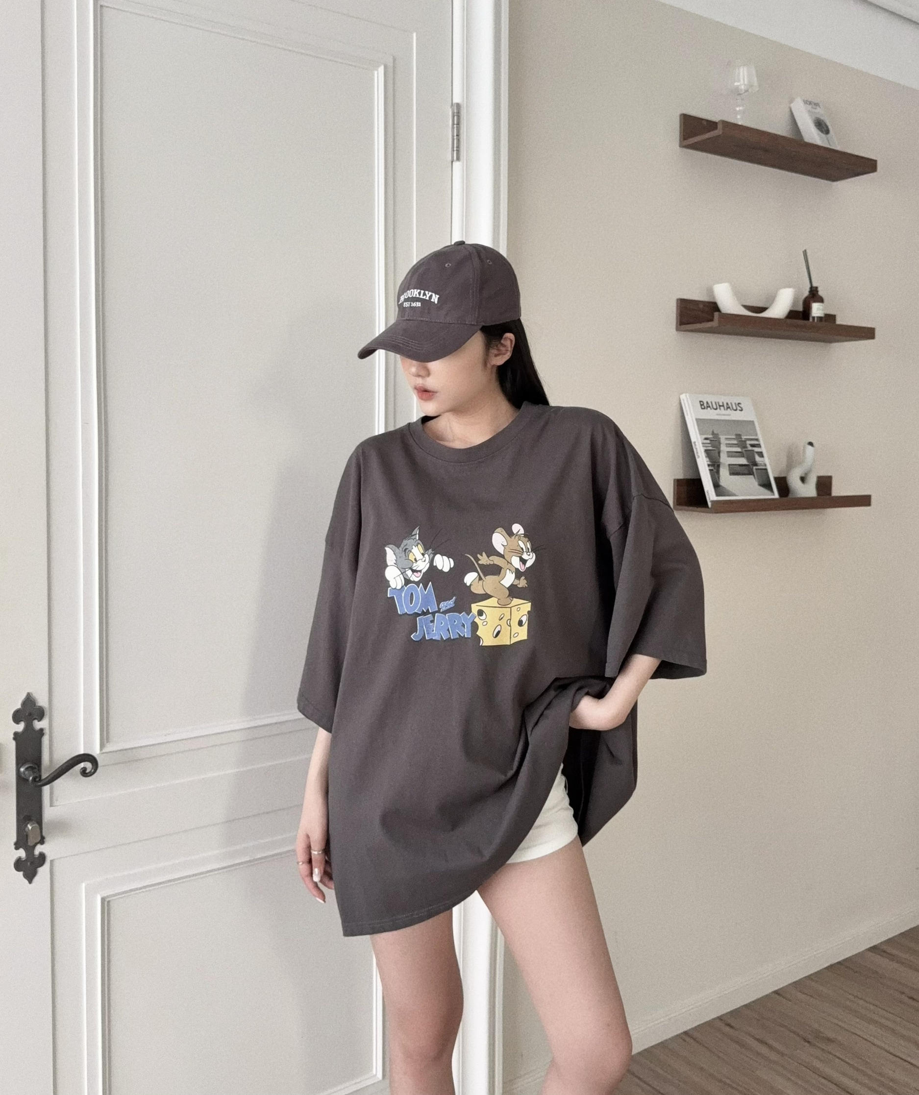 #1873『選品』oversize傑利鼠卡通T (3)