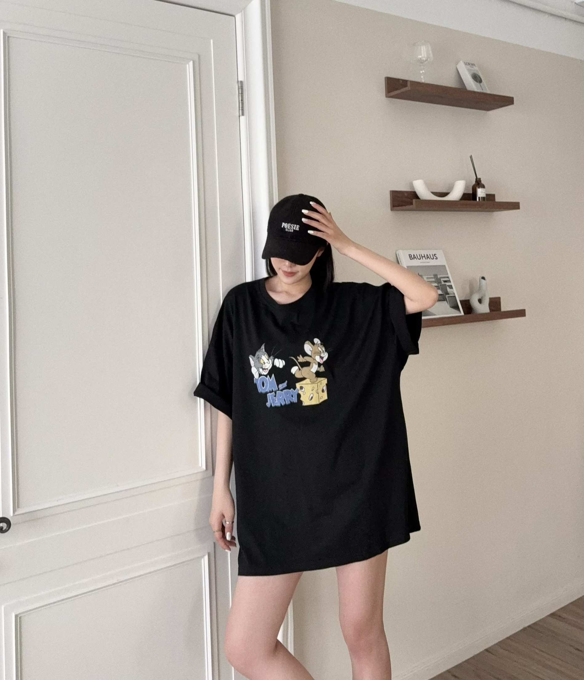 #1873『選品』oversize傑利鼠卡通T (5)