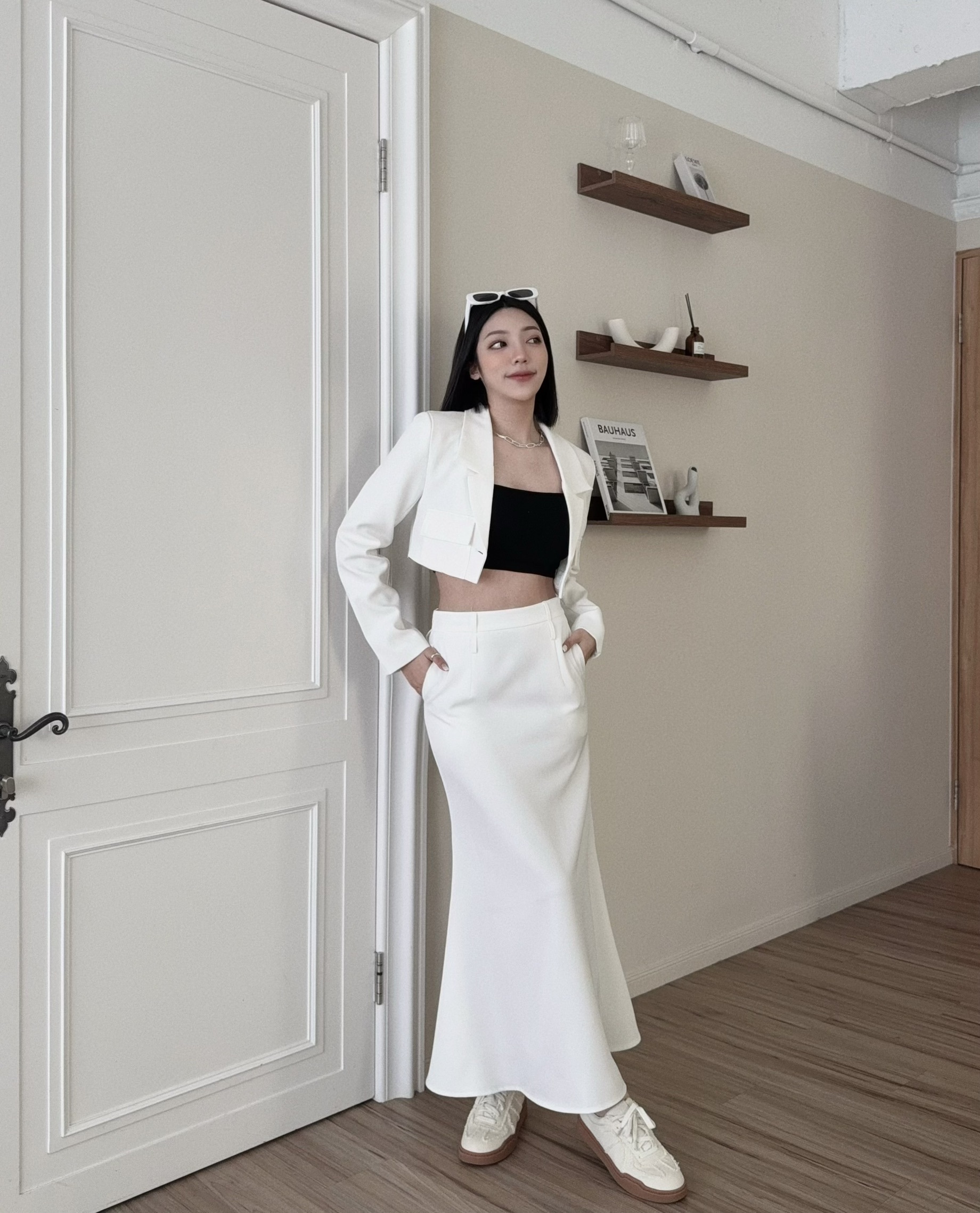 5467『訂製款』高級感雙口袋魚尾裙西裝SET (3)