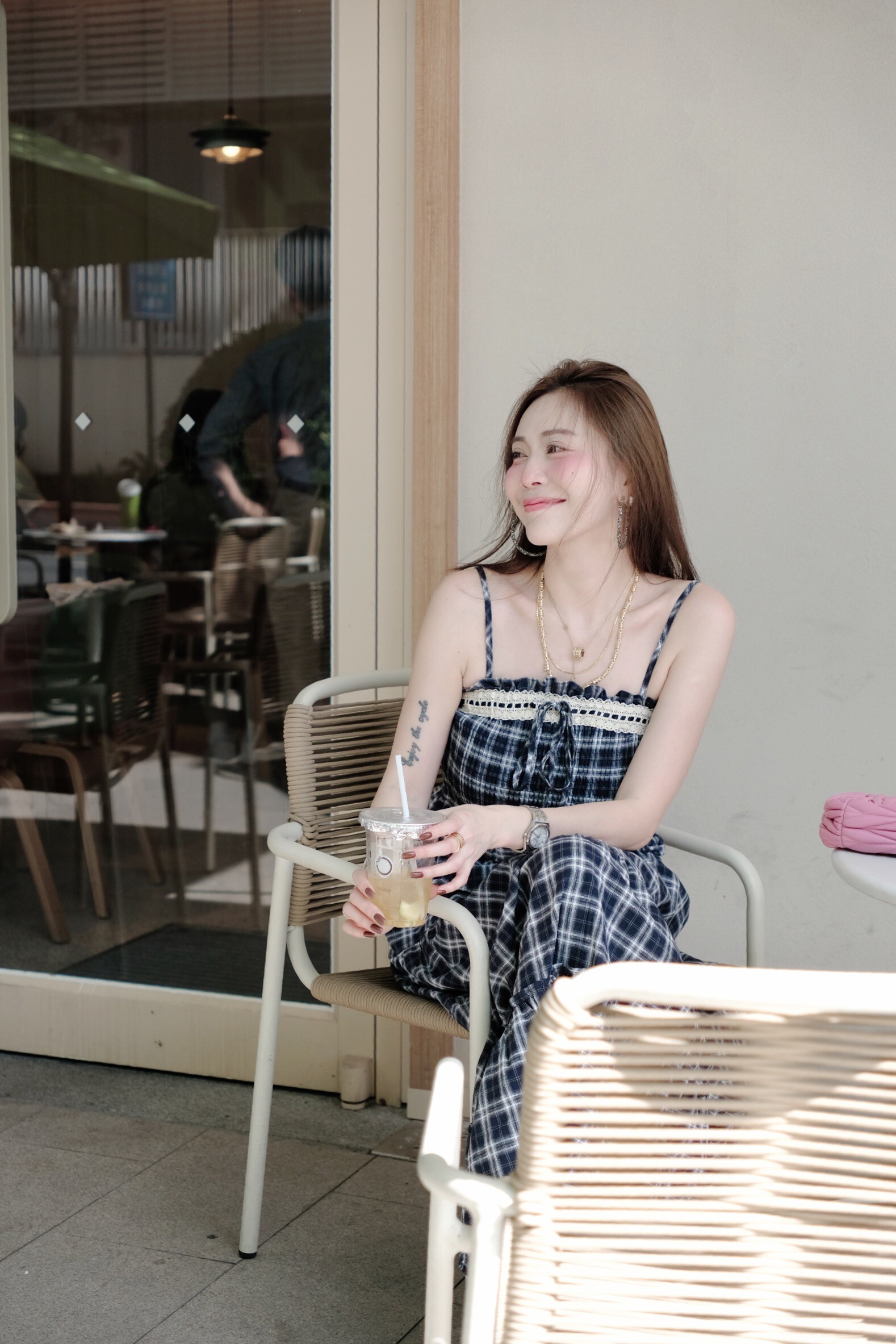 ｜202504016｜🔍套裝系列#9022英倫格紋兩件套裙 (3)