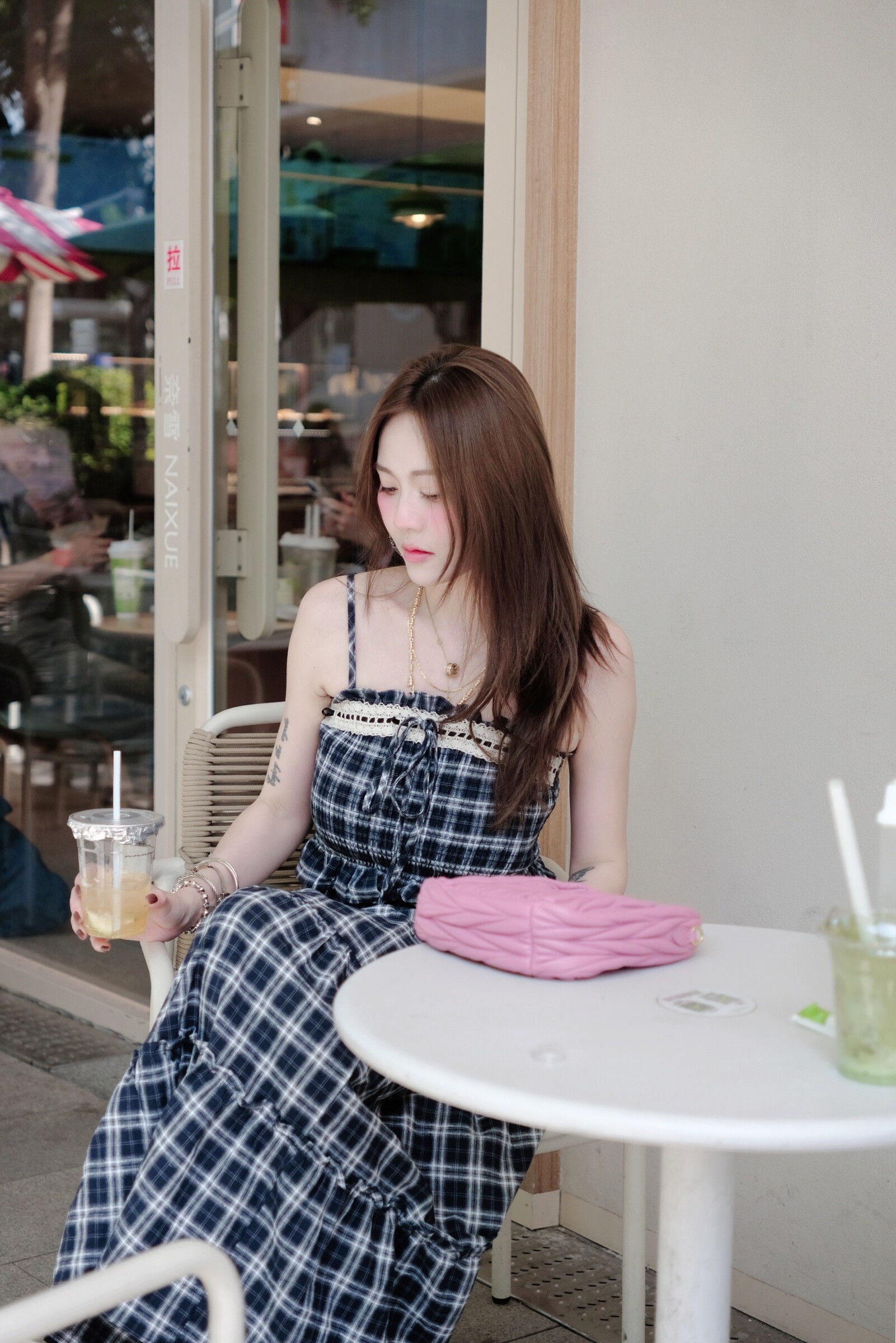 ｜202504016｜🔍套裝系列#9022英倫格紋兩件套裙 (2)