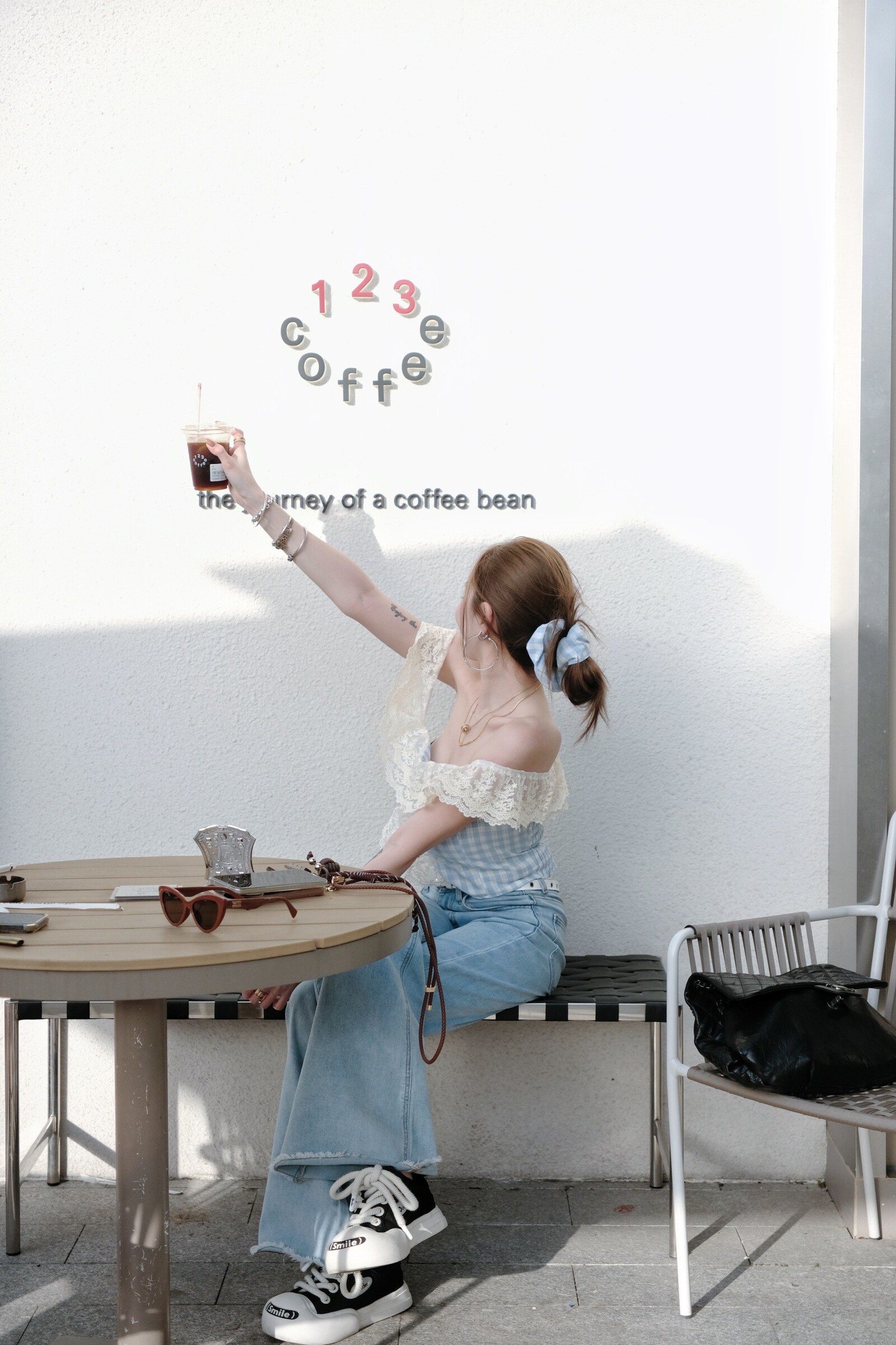 ｜202504017｜🔍上衣系列#576Ins風蕾絲格紋小衫 (5)