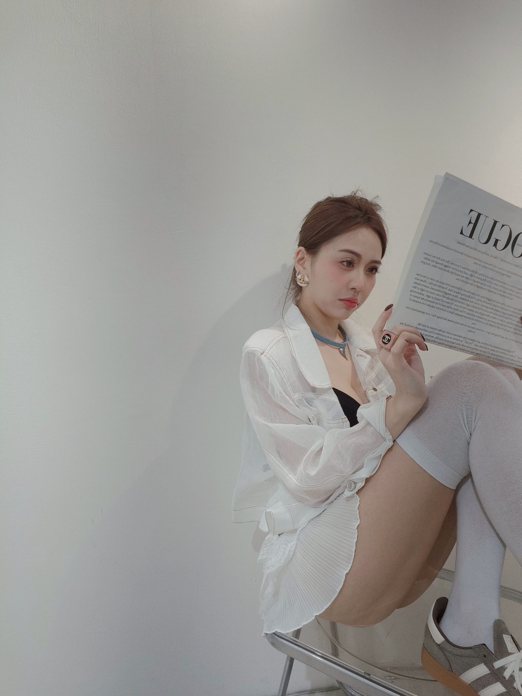 #6276 ｜202504024｜🔍襯衫系列#6276髮絲紋透膚襯衫 (9)