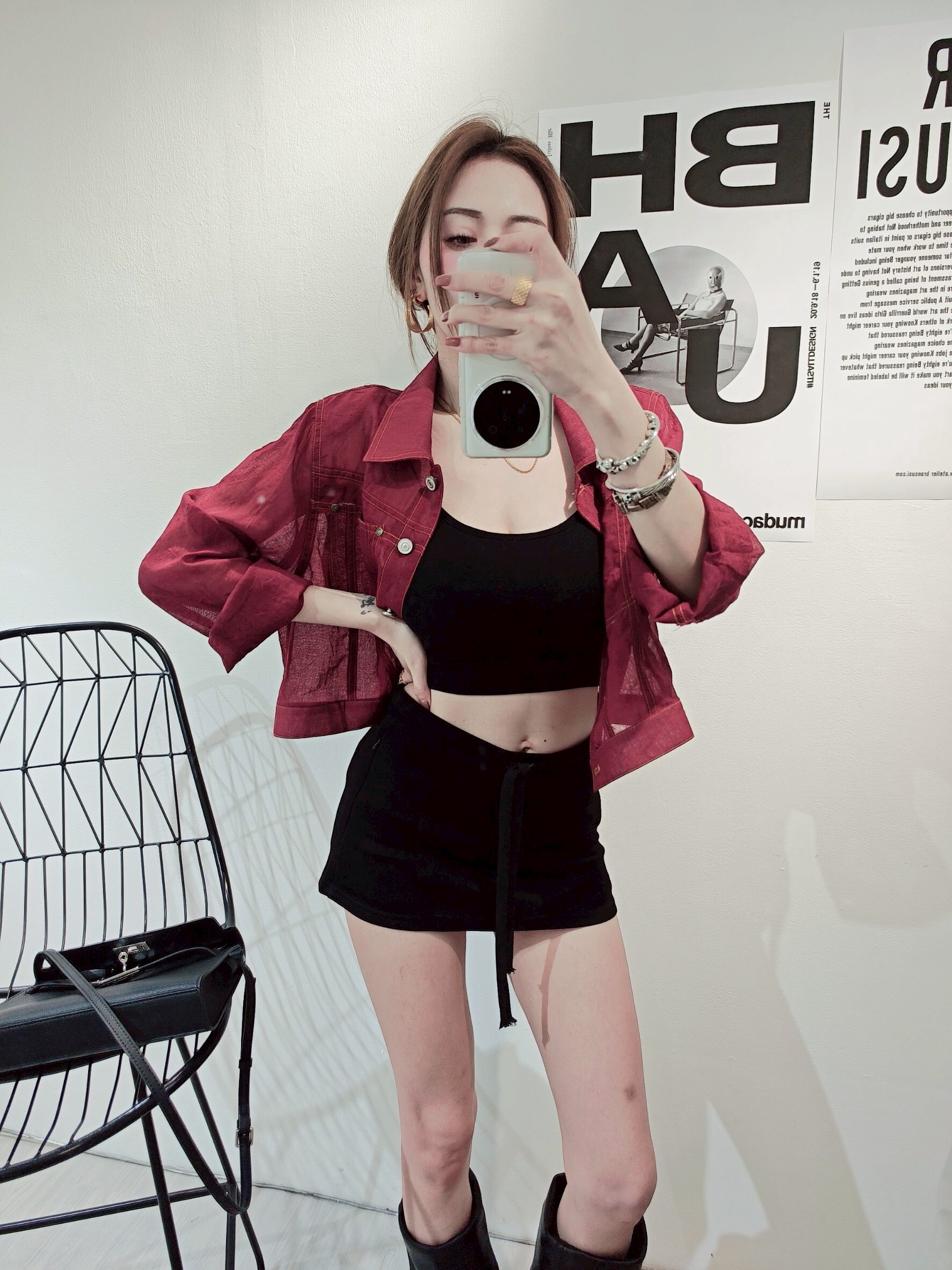 #6276 ｜202504024｜🔍襯衫系列#6276髮絲紋透膚襯衫 (4)