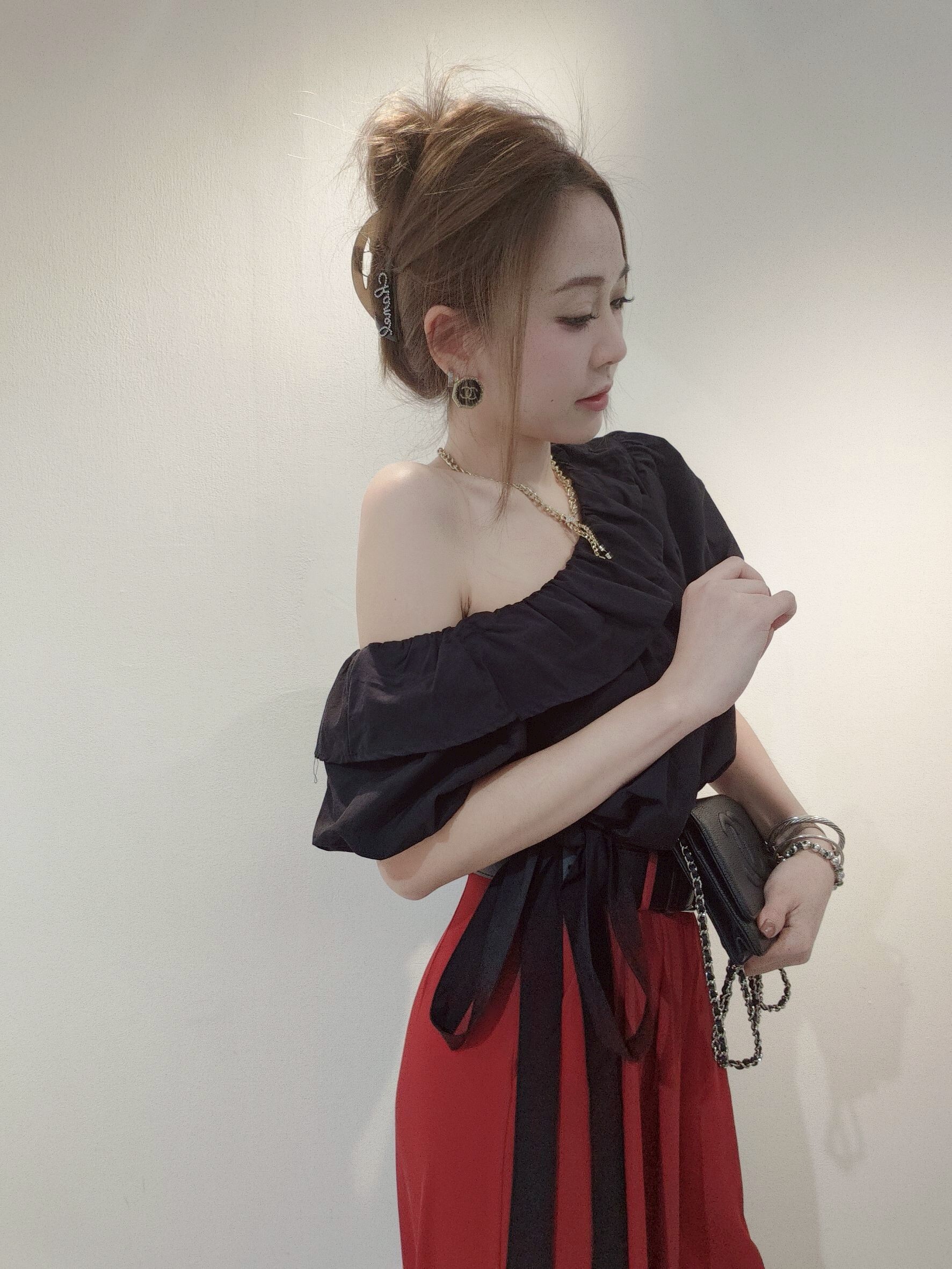 #582｜202504024｜🔍上衣系列斜口荷葉襯料上衣 (8)