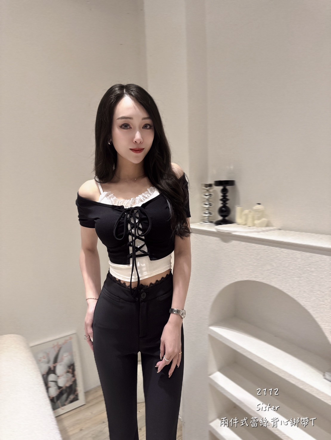 2112𝑺𝑰𝑺𝑻𝑬𝑹兩件式蕾絲背心綁帶T (4)