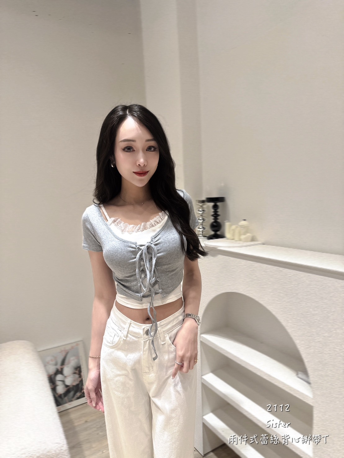 2112𝑺𝑰𝑺𝑻𝑬𝑹兩件式蕾絲背心綁帶T (3)