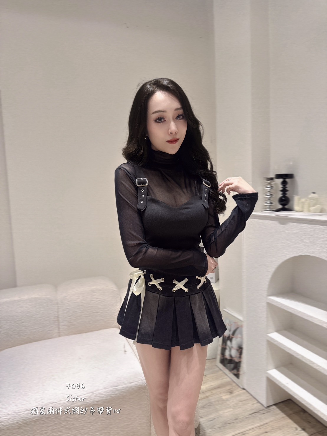 7096𝑺𝑰𝑺𝑻𝑬𝑹獨家兩件網紗吊帶背心 (4)