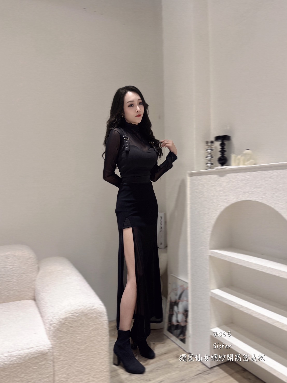 7095𝑺𝑰𝑺𝑻𝑬𝑹獨家仙女網紗高岔長裙 (3)