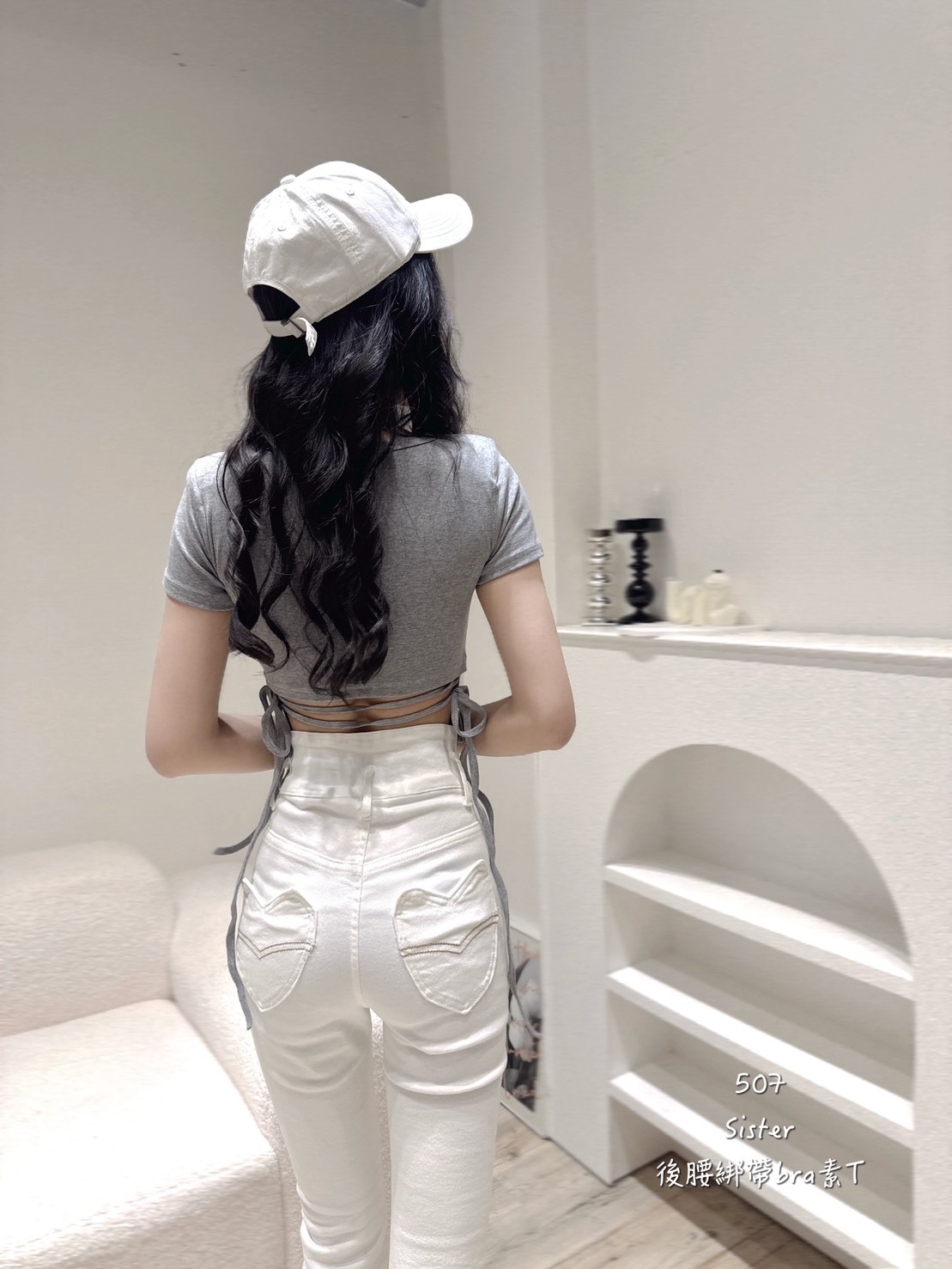 507𝑺𝑰𝑺𝑻𝑬𝑹後腰綁帶bra素T (2)