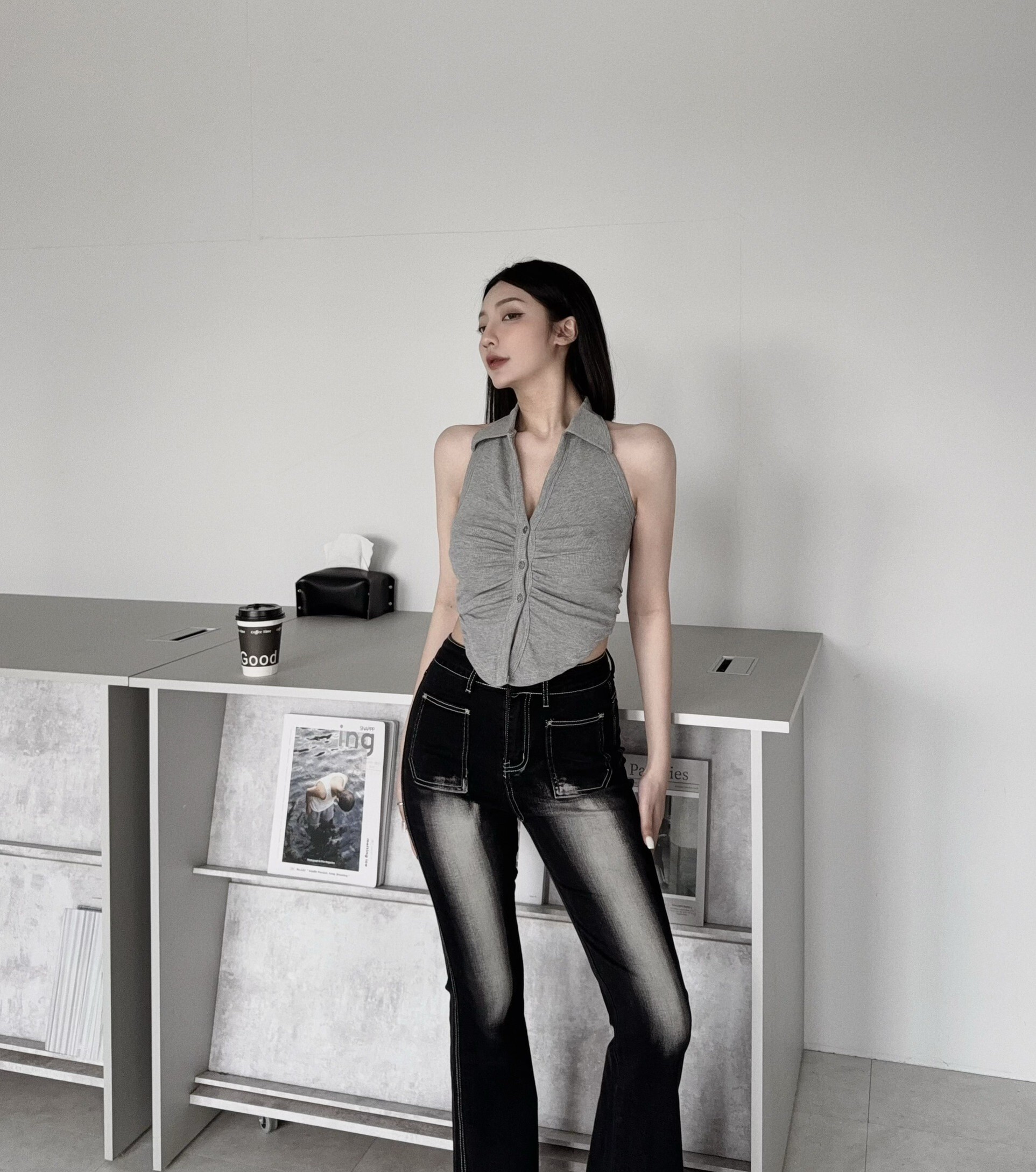 0116『訂製款』歐美翻領排釦上衣 (3)