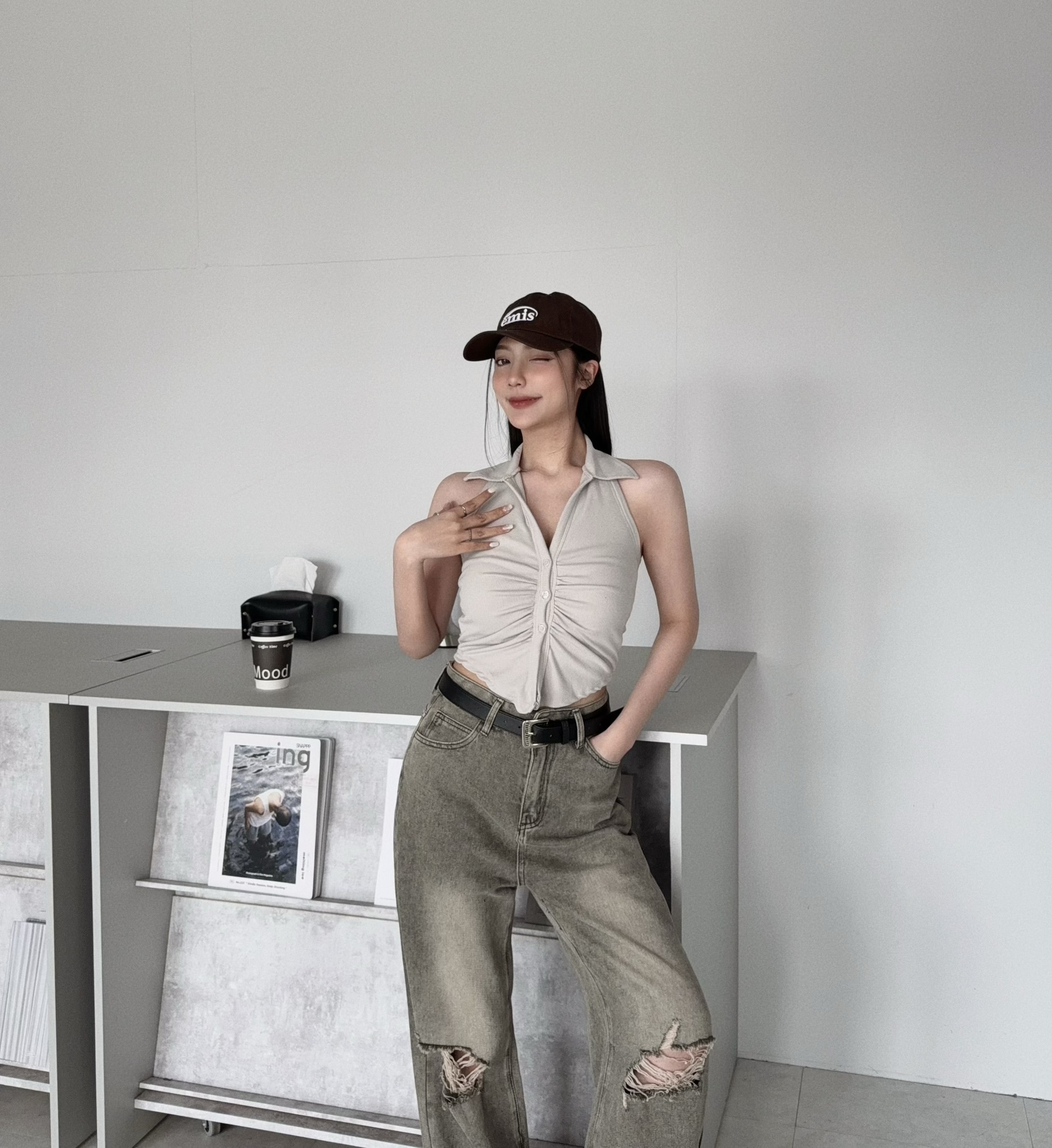 0116『訂製款』歐美翻領排釦上衣 (4)