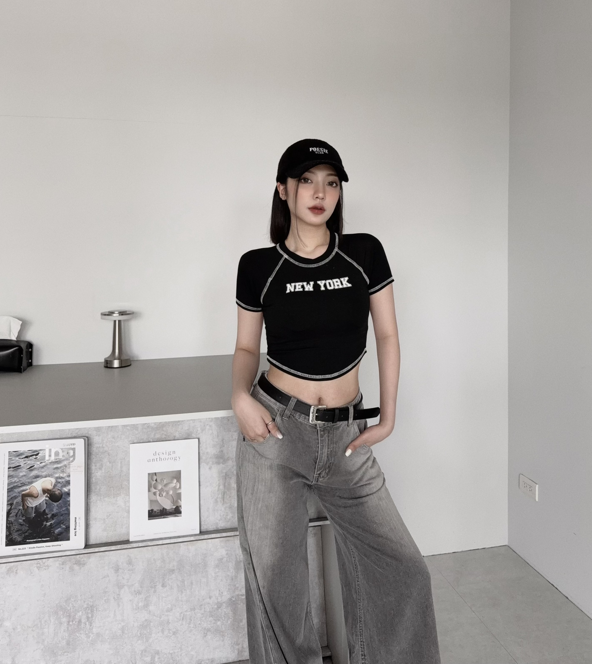 #0117『訂製款』New York車線圓弧短版上衣