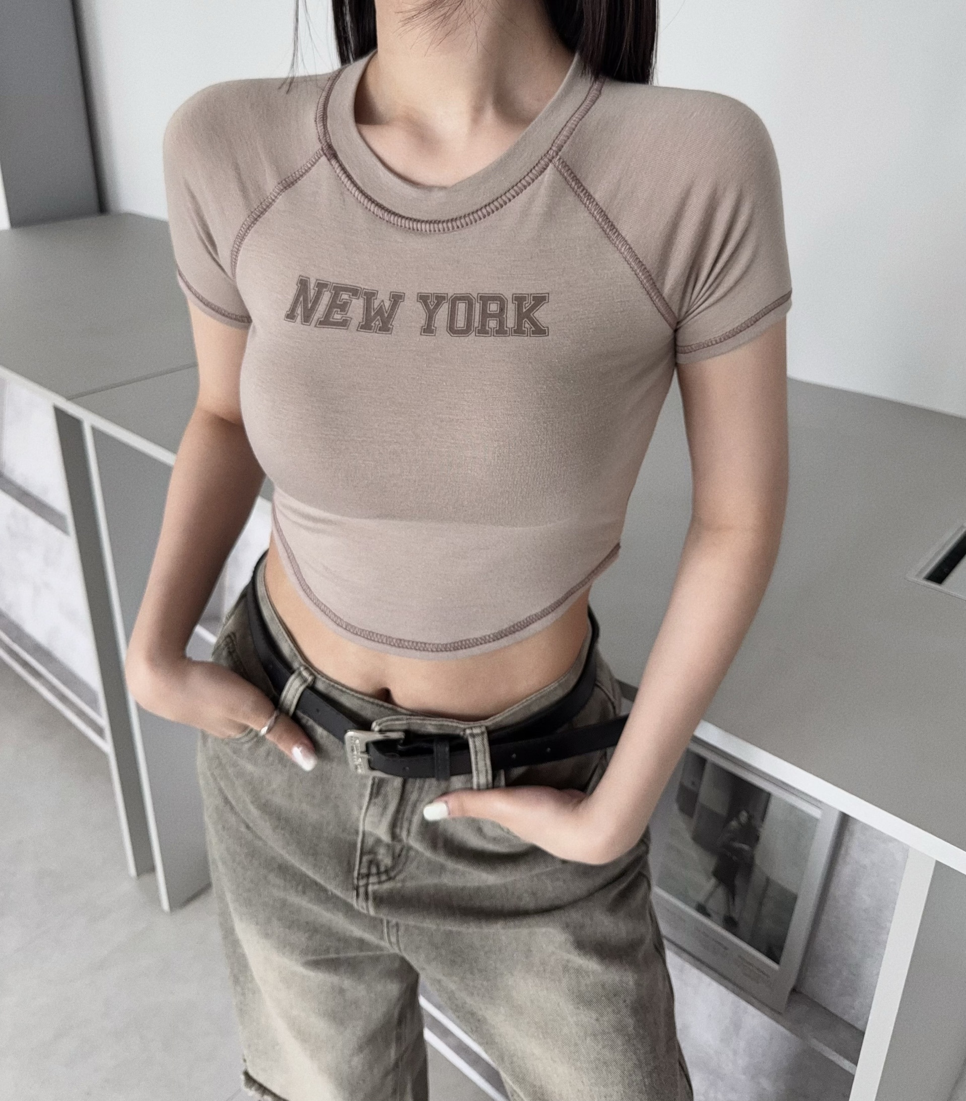 #0117『訂製款』New York車線圓弧短版上衣 (5)