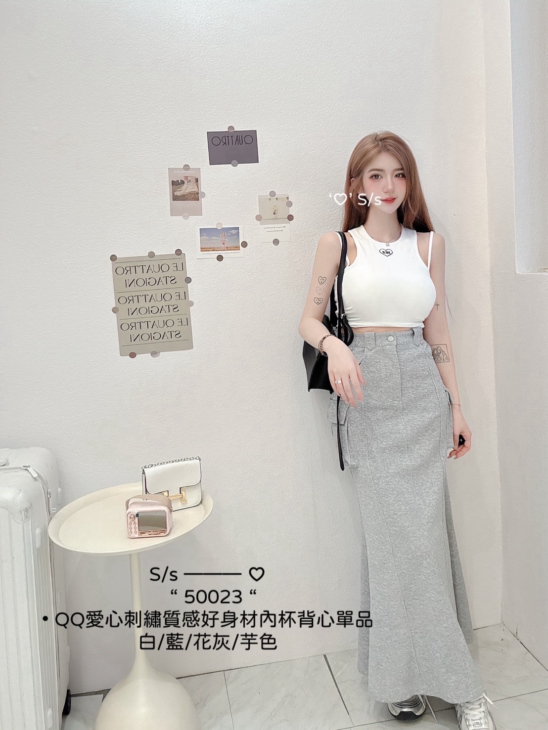 50023 QQ愛心刺繡質感好身材內杯背心單品 (6)