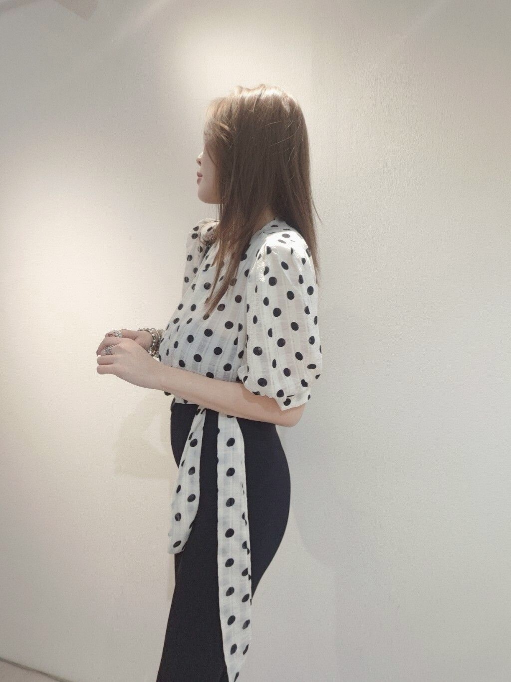 2275 20250428｜🔍上衣系列波點元素復古衫