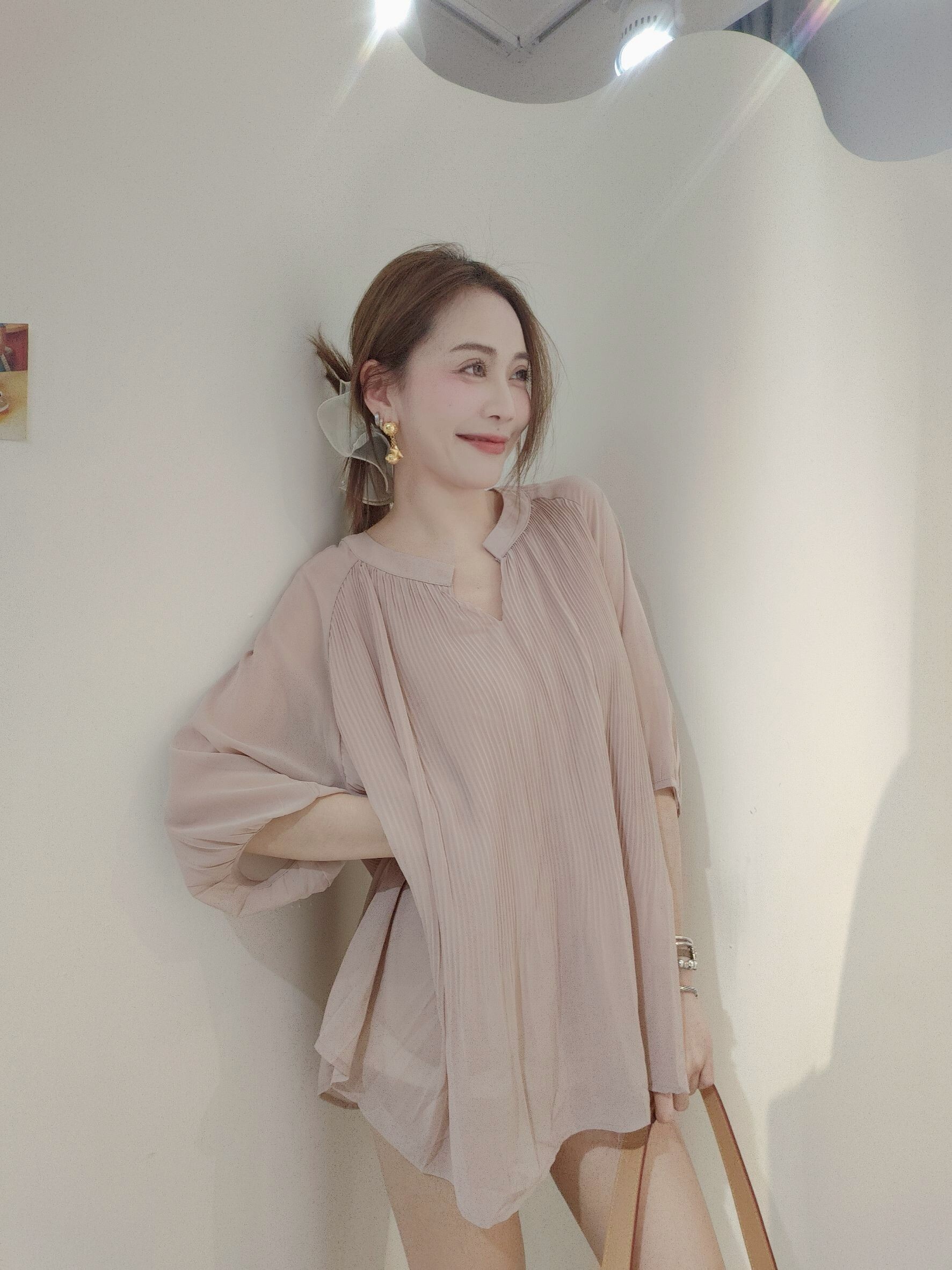 5855｜20250429｜🔍上衣系列飄飄小仙女百褶上衣