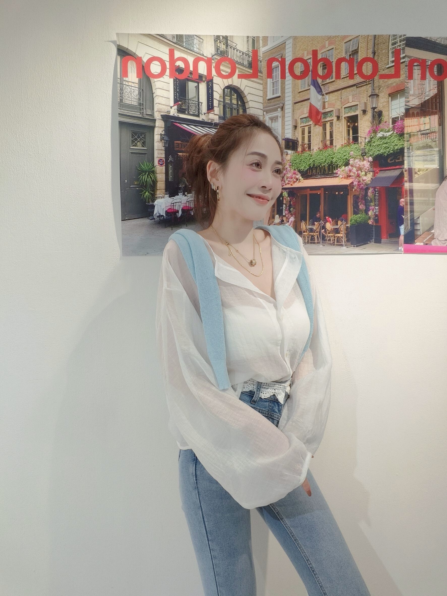 616 20250501｜🔍罩衫系列冰絲蝙蝠袖短版罩衫 (2)