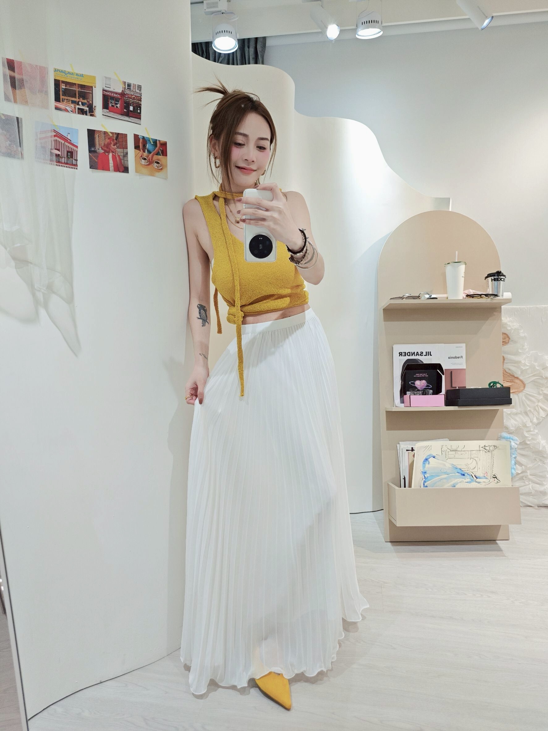 8152 20250502｜🔍短裙系列高彩度針織背心附飄帶 (5)