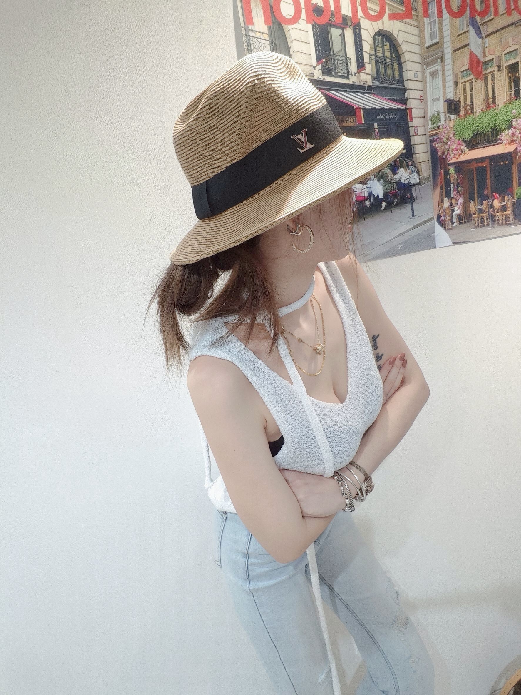 8152 20250502｜🔍短裙系列高彩度針織背心附飄帶 (10)