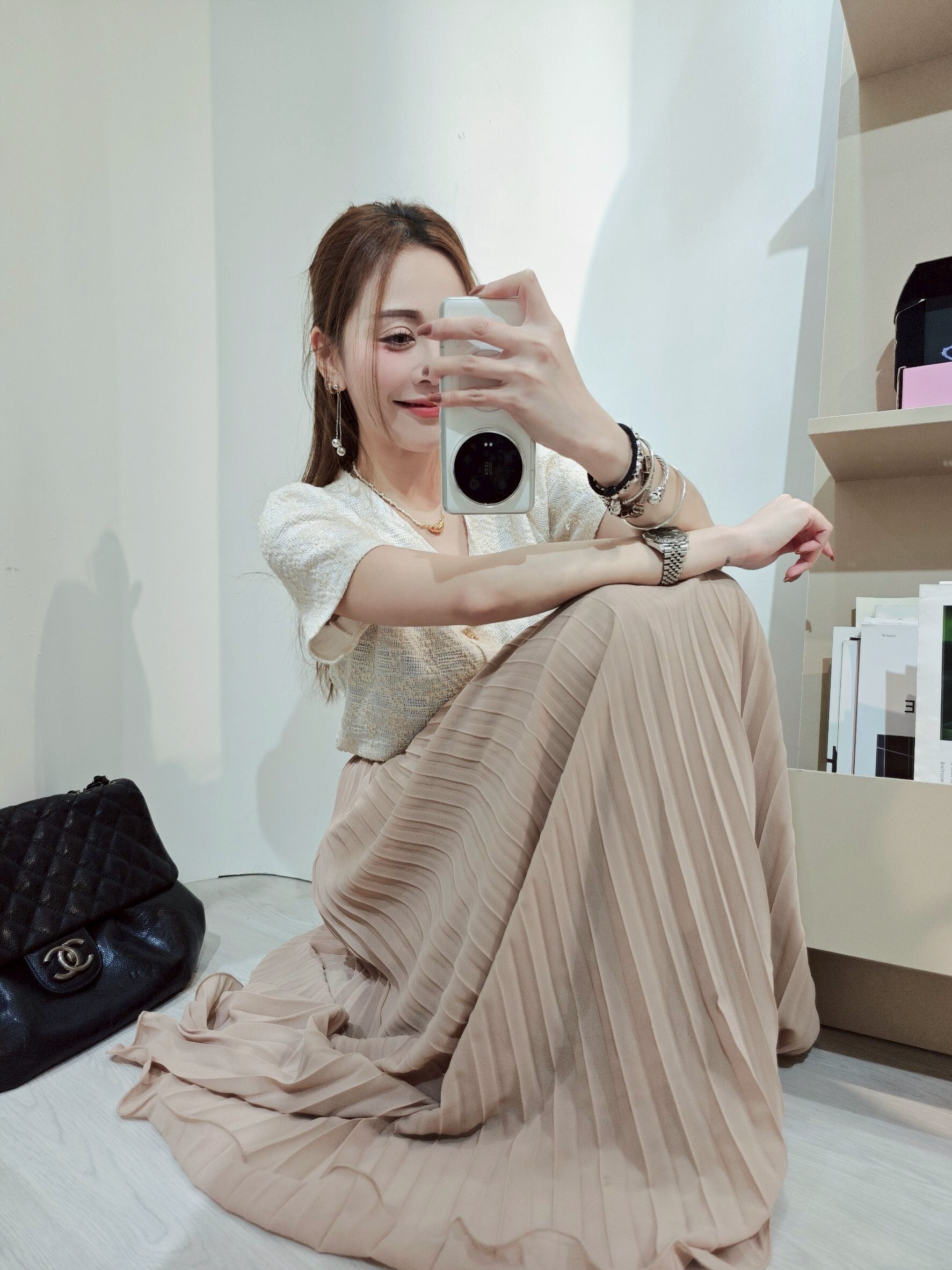 9803 ｜20250504｜🔍長裙系列輕飄飄落地百褶裙 (11)