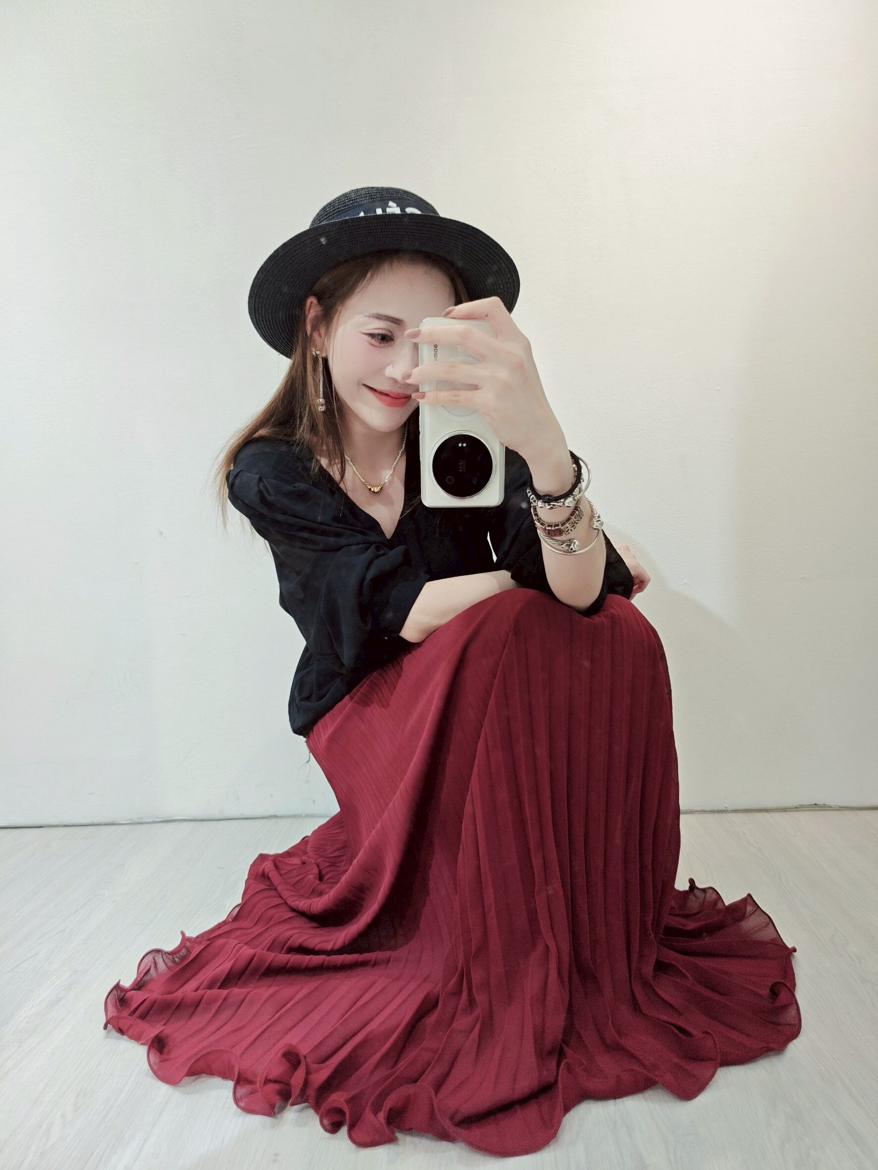 9803 ｜20250504｜🔍長裙系列輕飄飄落地百褶裙 (7)