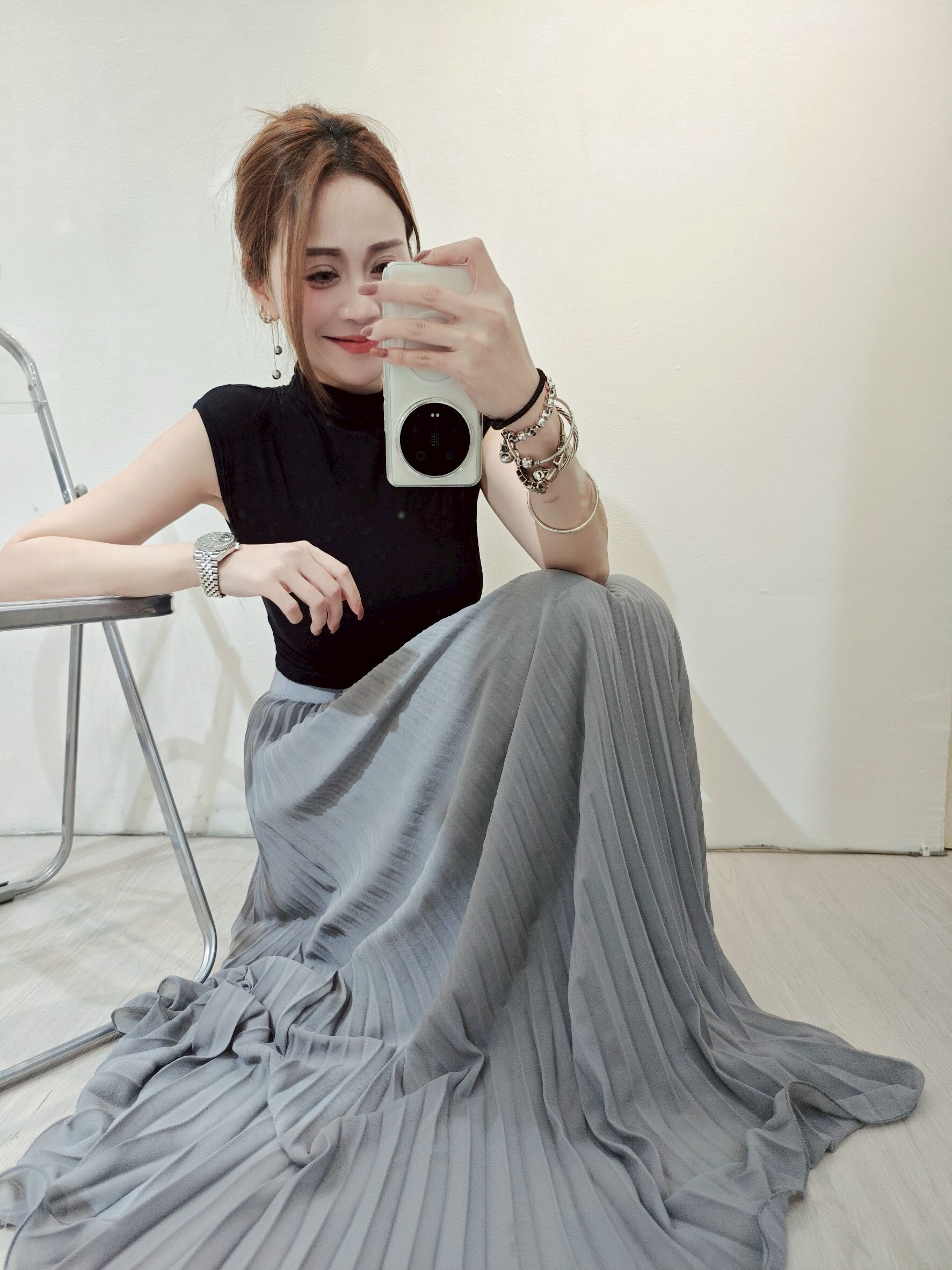 9803 ｜20250504｜🔍長裙系列輕飄飄落地百褶裙 (10)