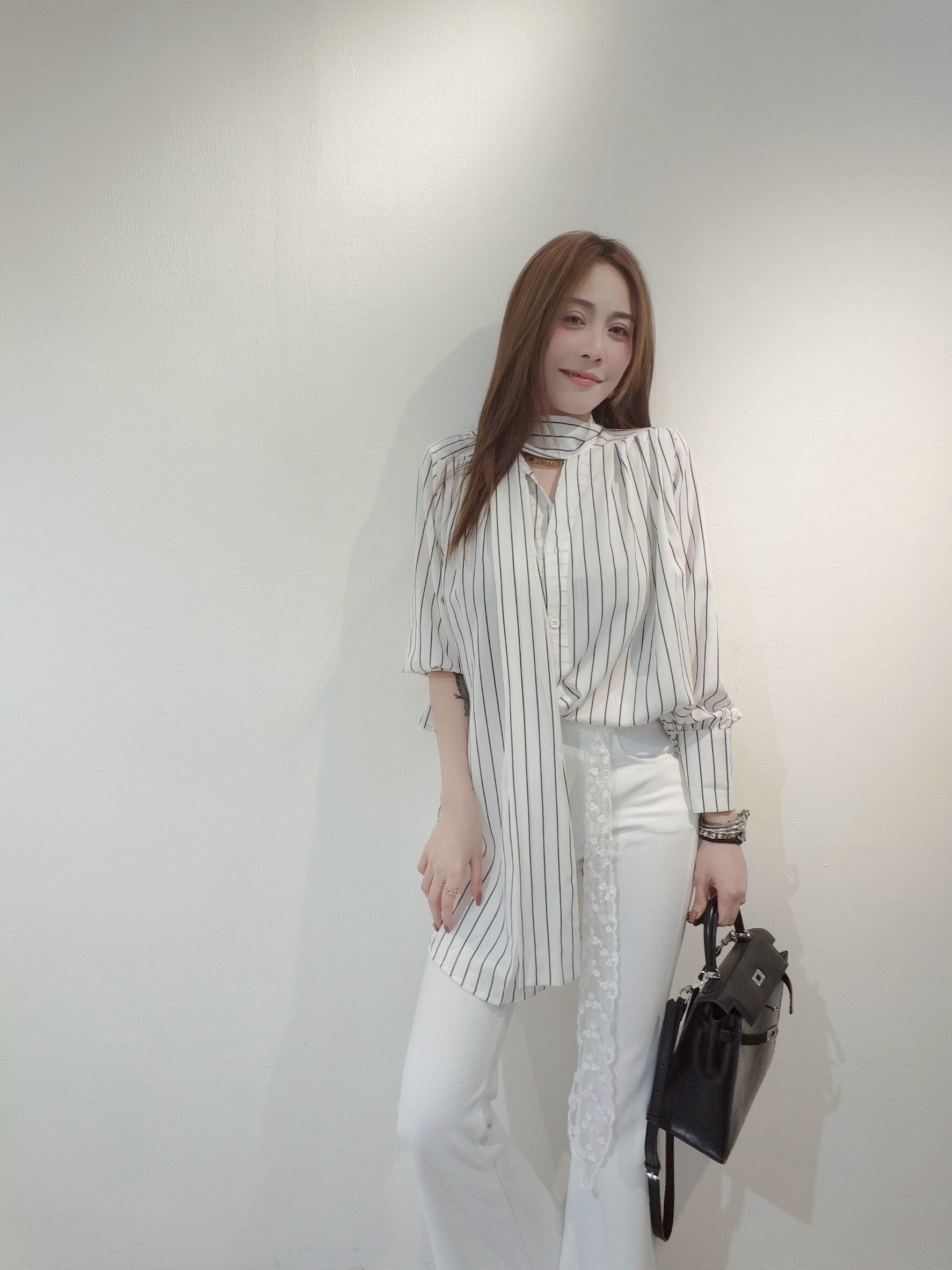 99288｜20250504｜🔍褲子系列西裝料喇叭褲，附腰帶 (6)