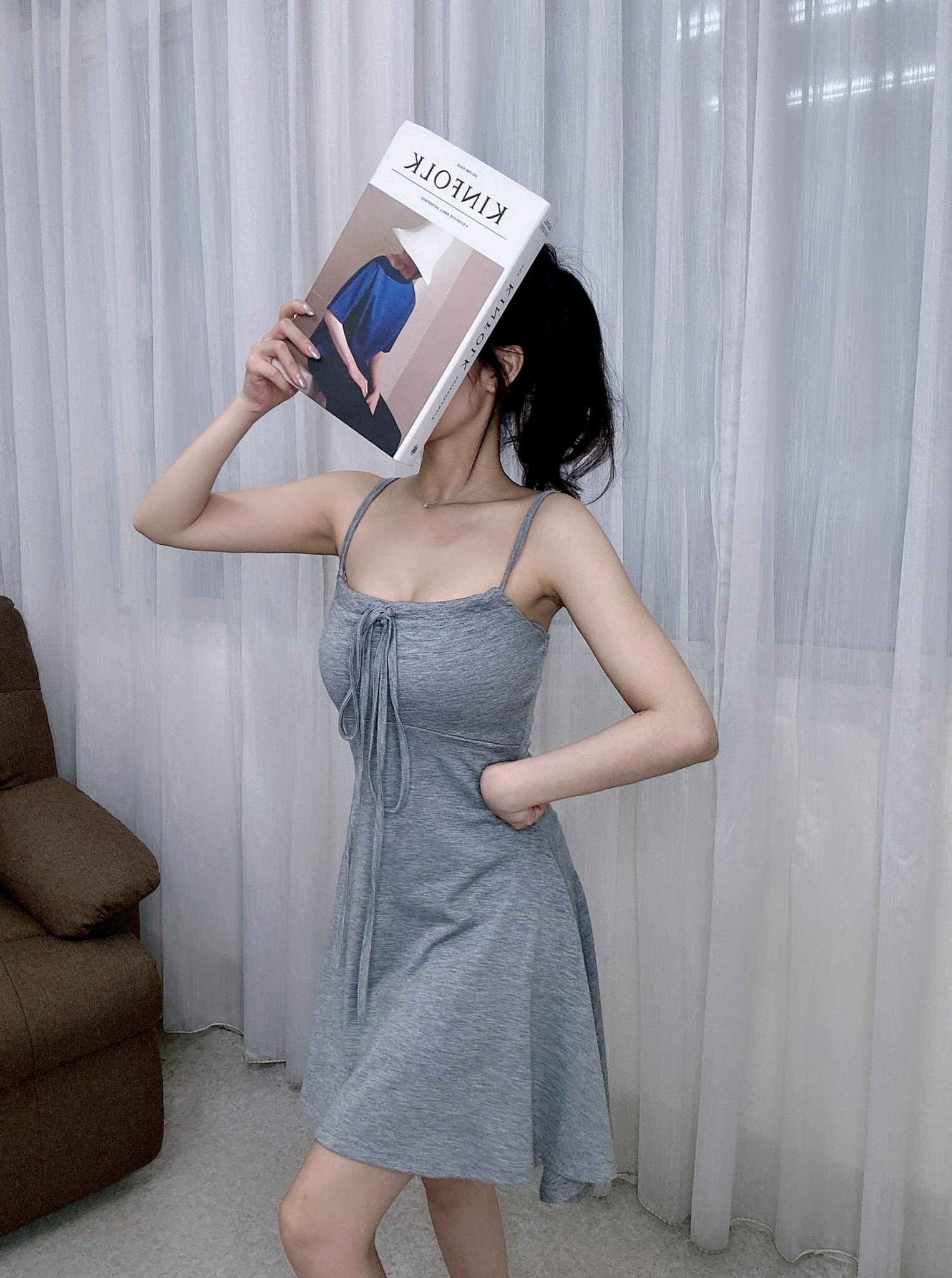 50591獨家自訂純欲綁帶罩杯傘短洋 (3)