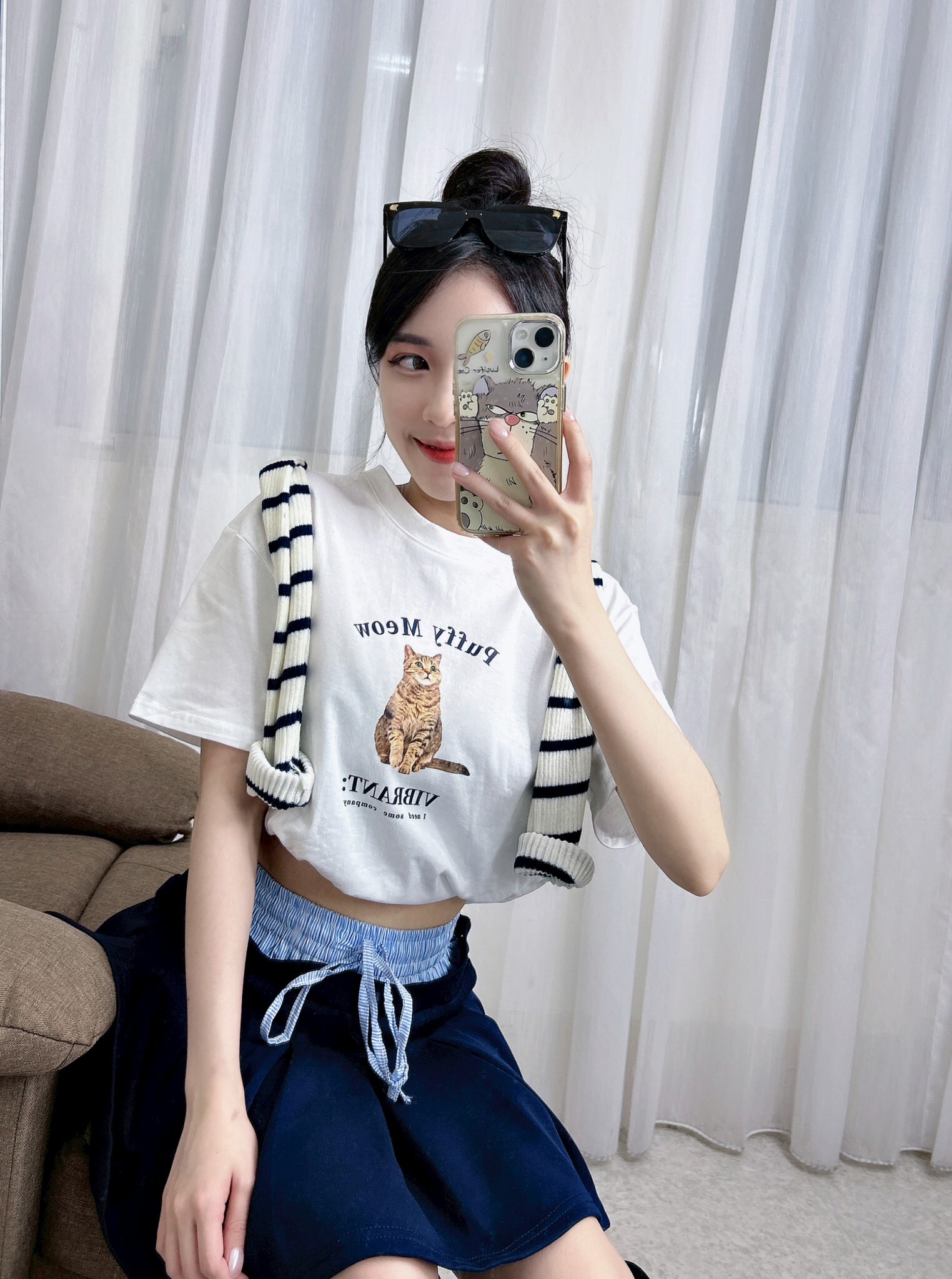 9008 貓咪短款Tee (3)