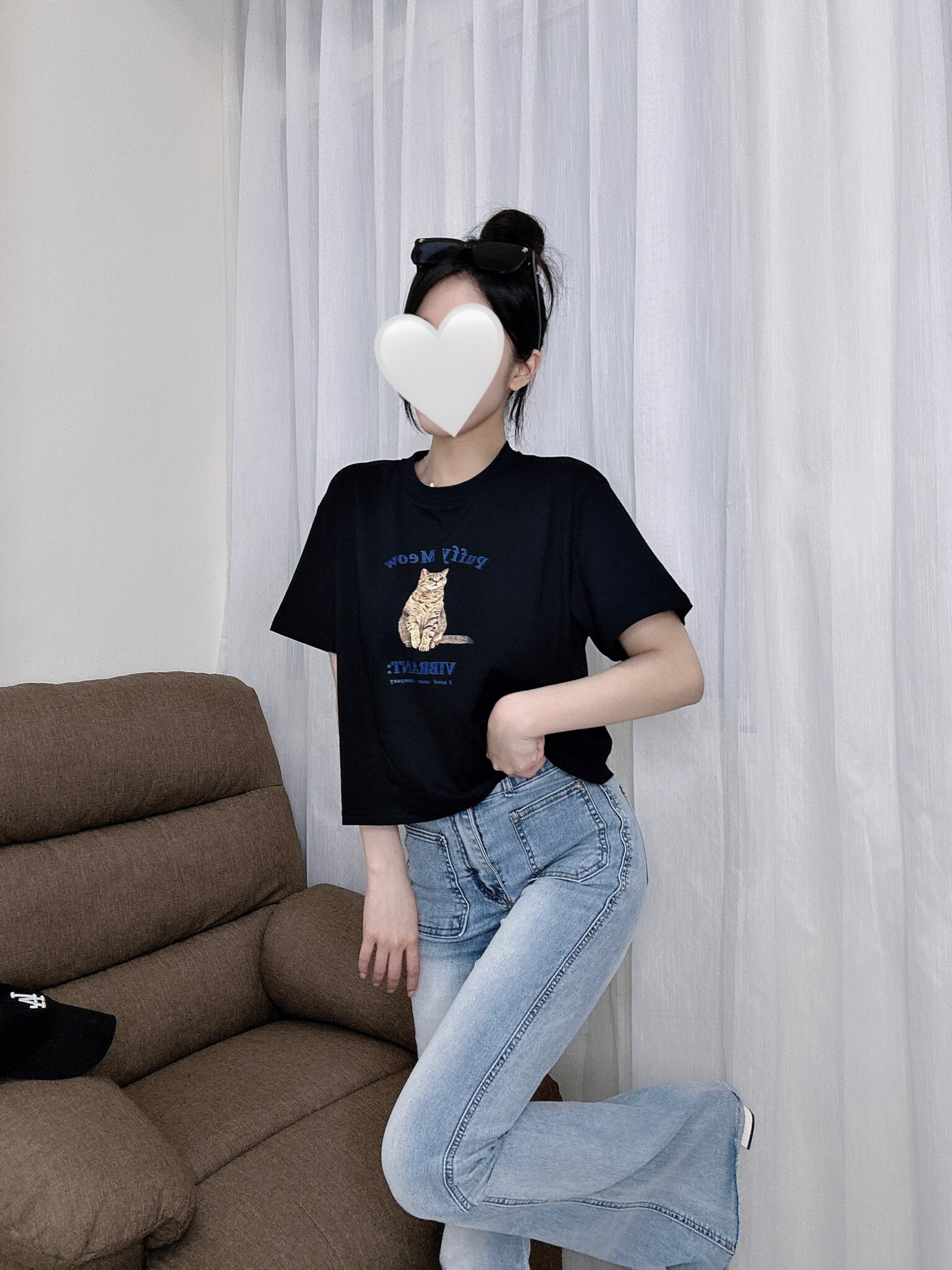 9008 貓咪短款Tee (7)