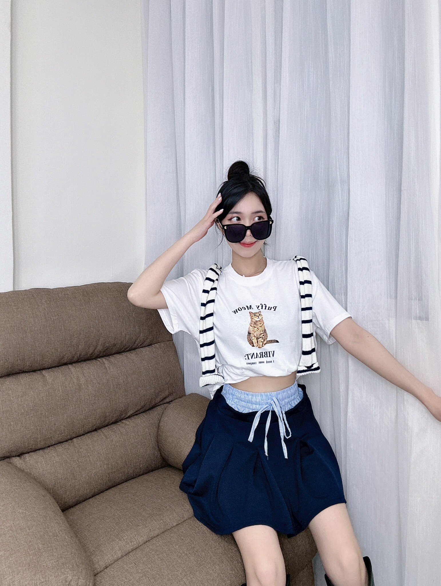 9008 貓咪短款Tee (4)