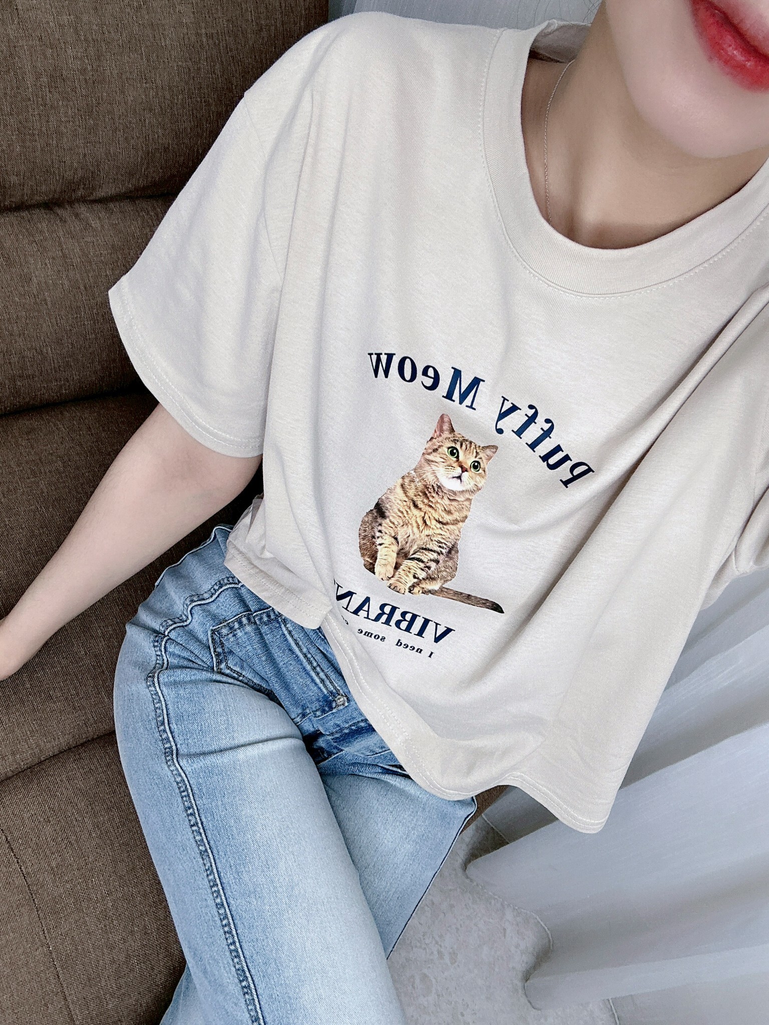 9008 貓咪短款Tee (2)