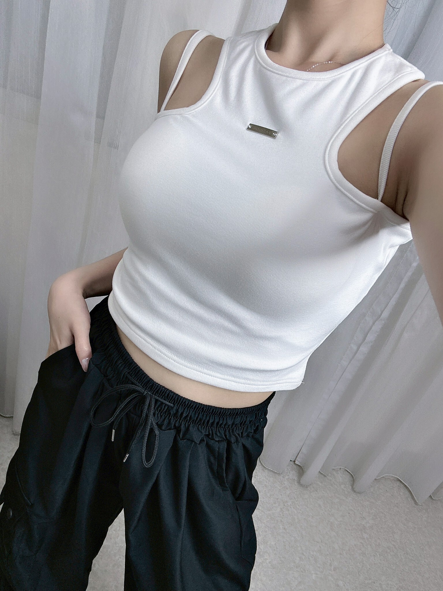 -8625削肩標籤Bra top